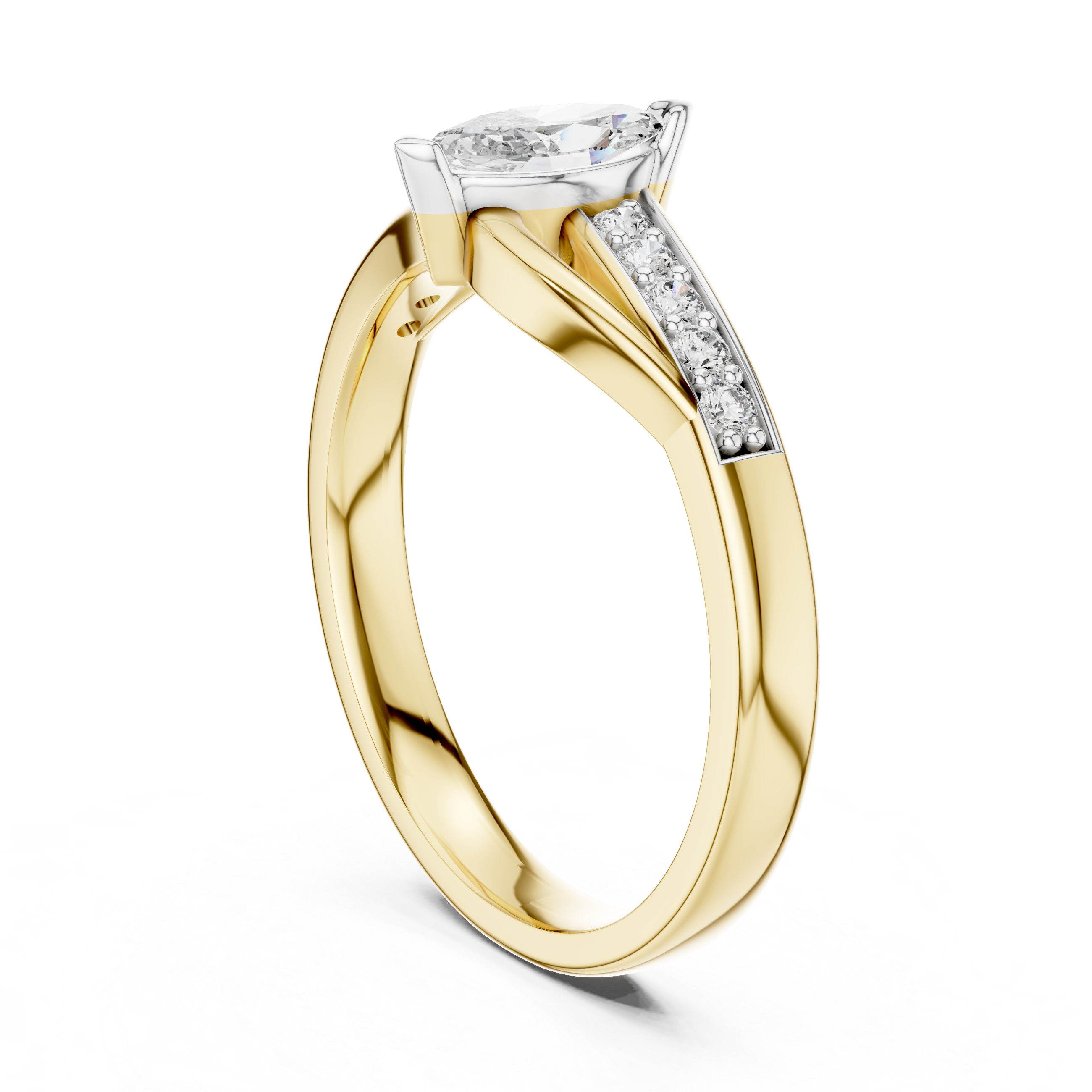 The Majestic Bloom Moissanite Cluster Ring