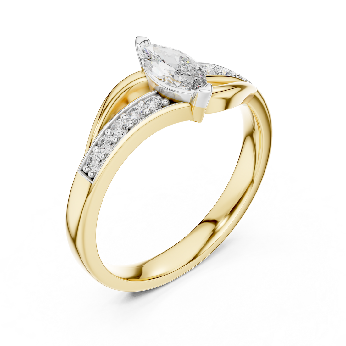 The Majestic Bloom Moissanite Cluster Ring