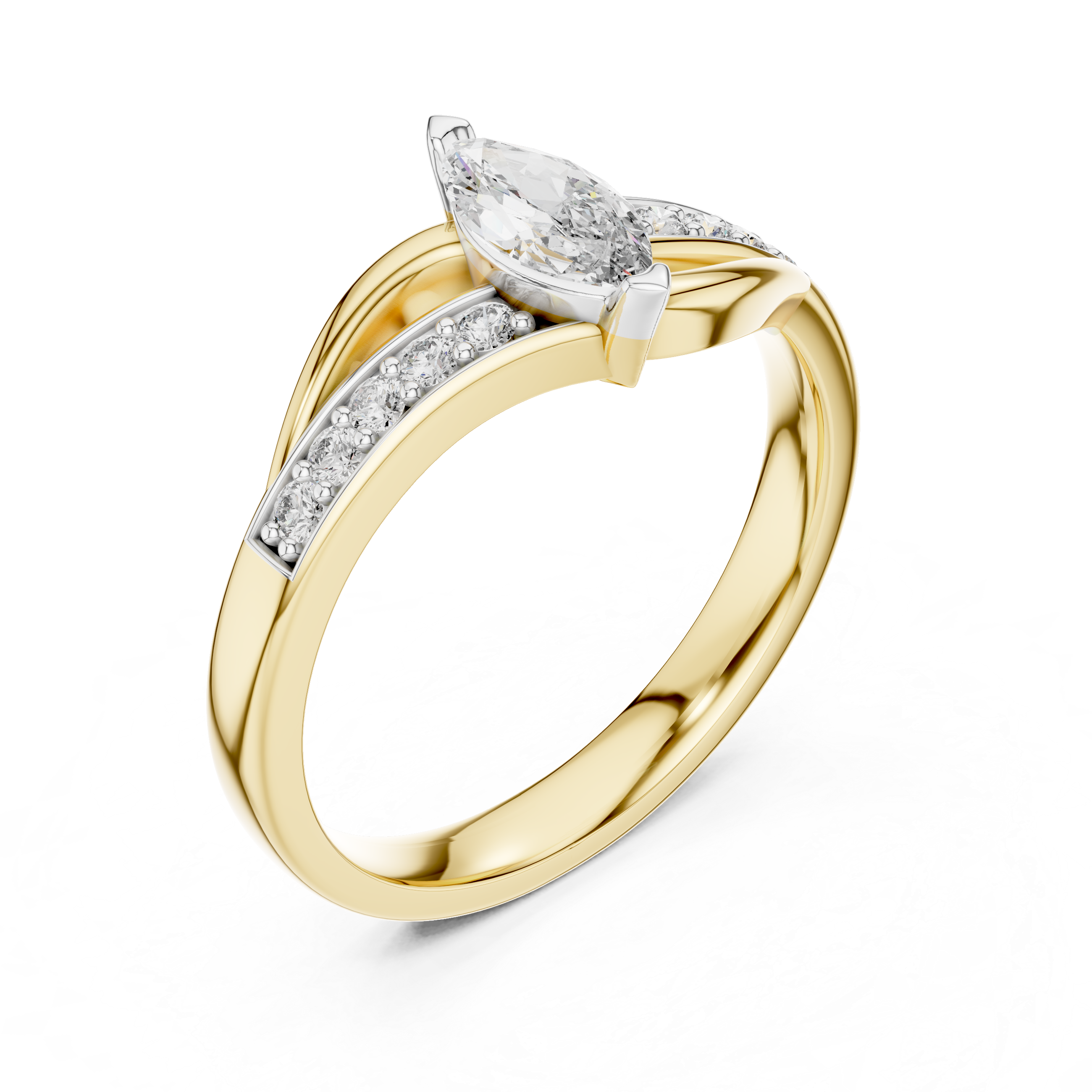 The Majestic Bloom Moissanite Cluster Ring