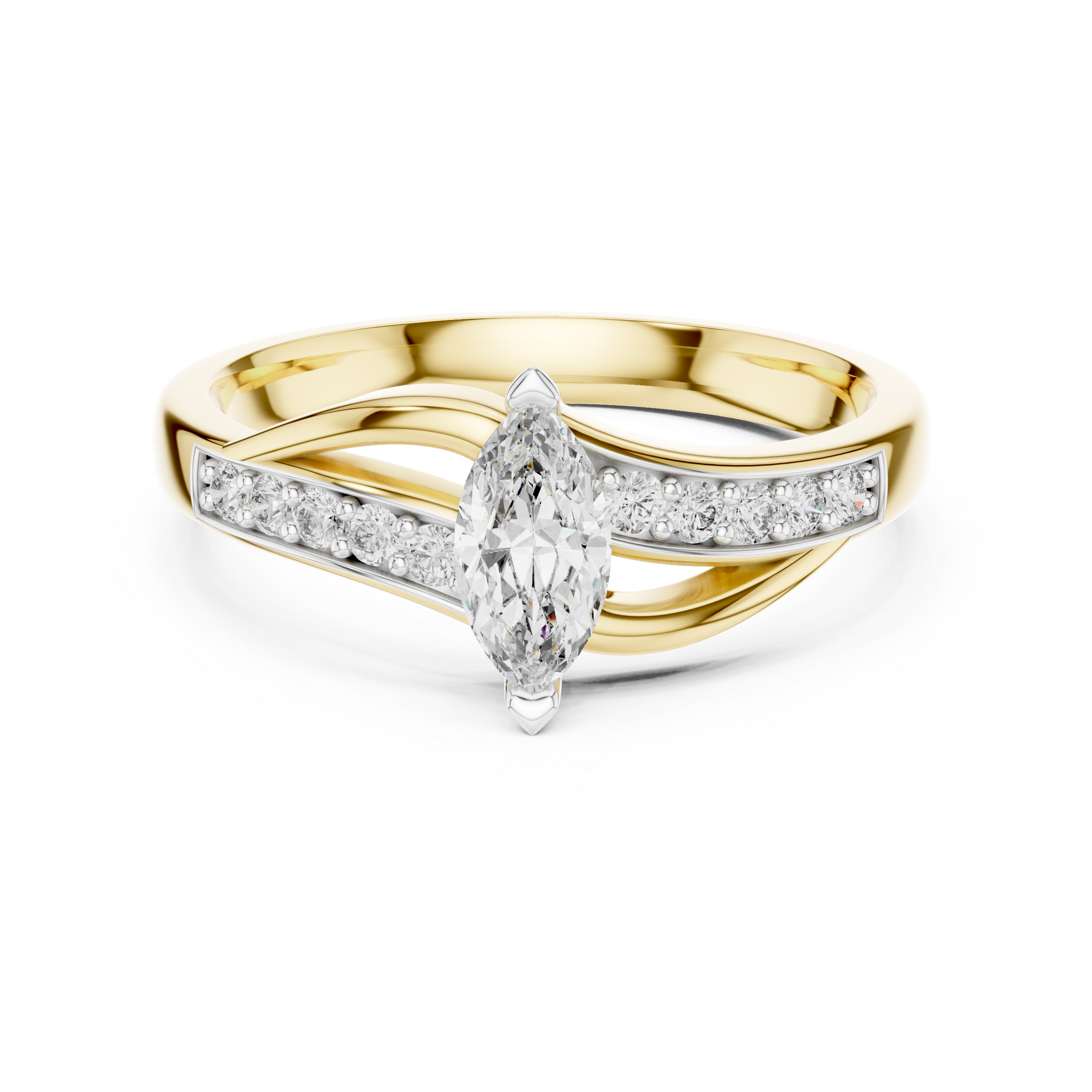 The Majestic Bloom Moissanite Cluster Ring