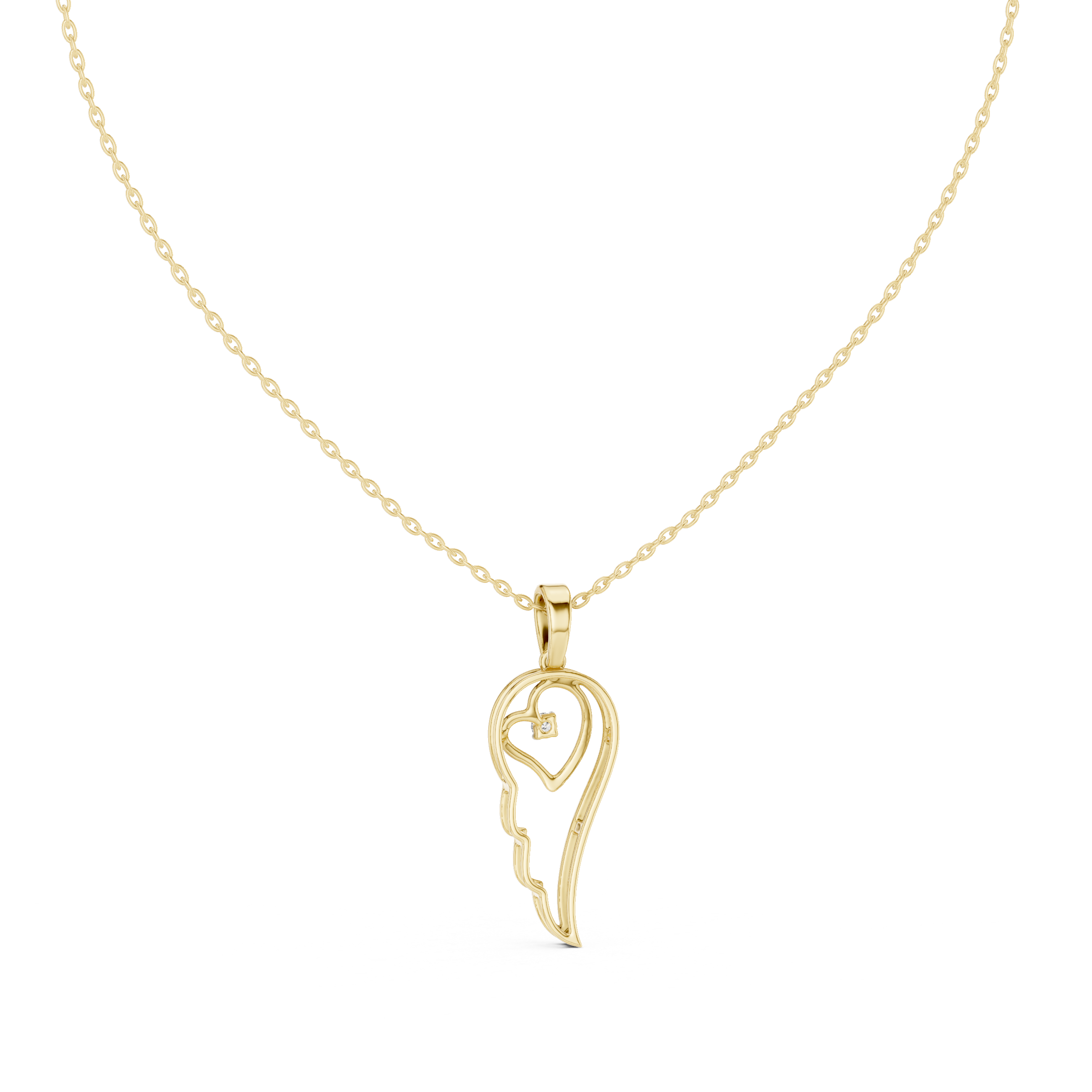The Brilliant Bar Moissanite Solitaire Pendant