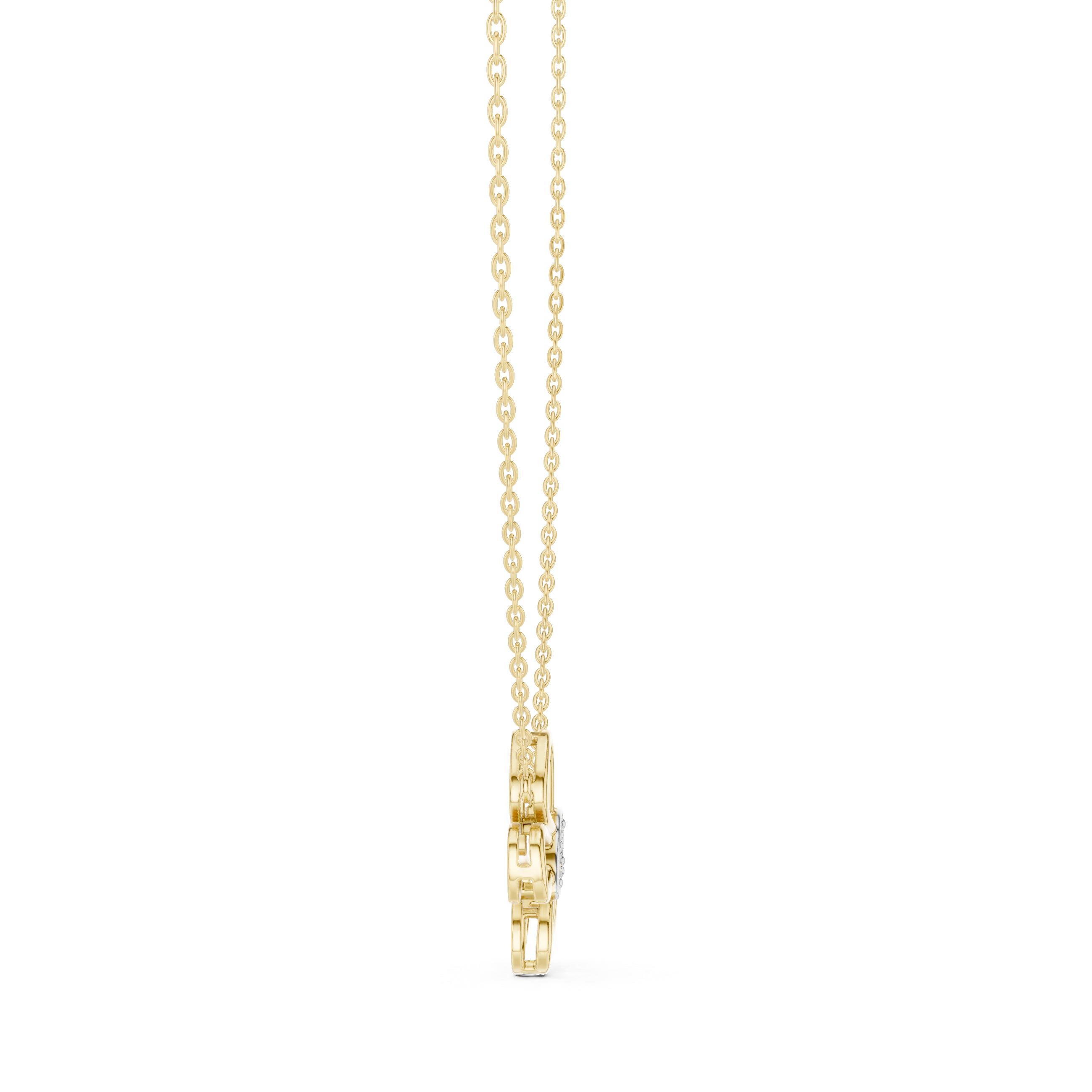 The Fluttering Fire Moissanite Butterfly Solitaire Pendant