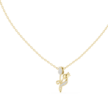 The Petal Sparkle Moissanite Flower Cluster Pendant