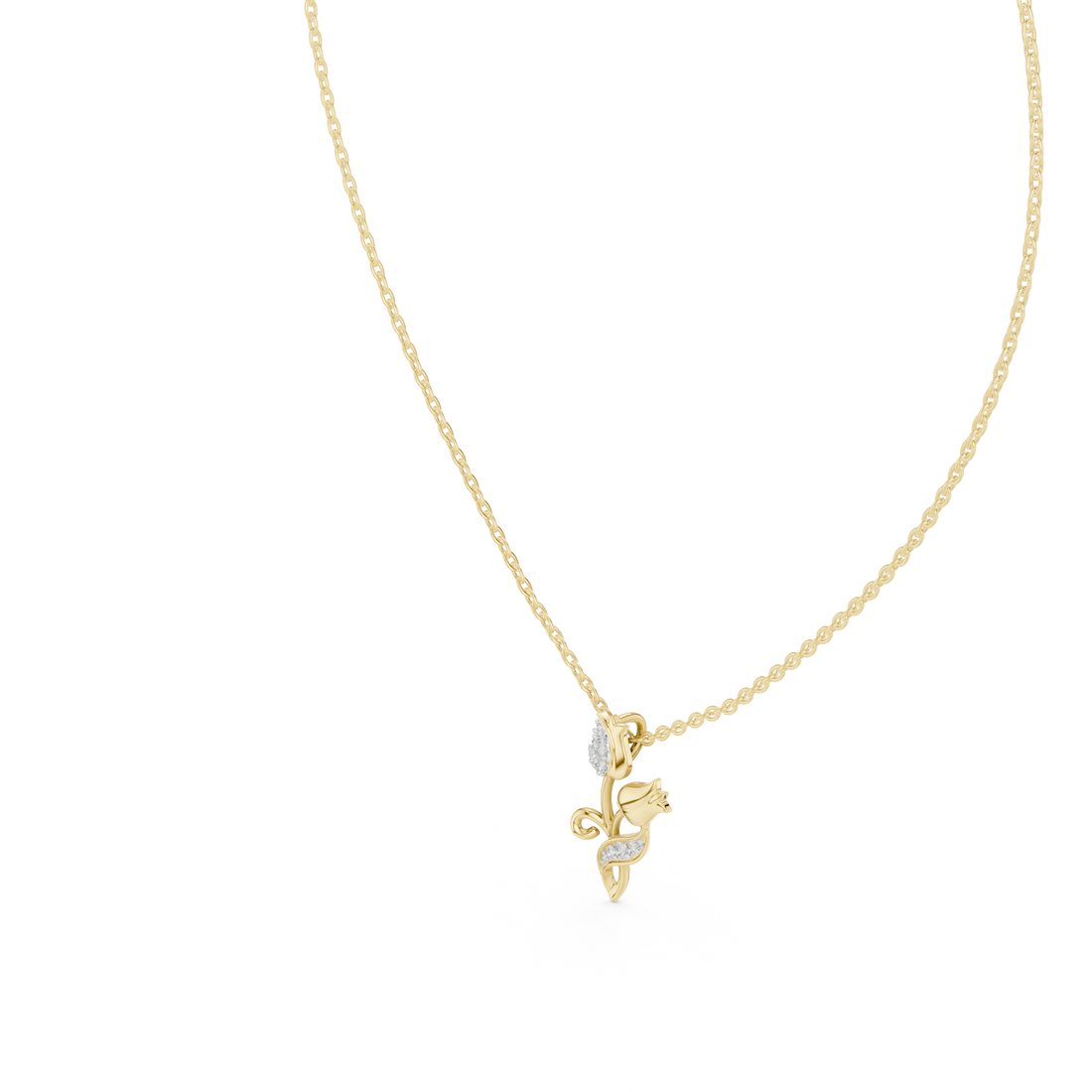 The Petal Sparkle Moissanite Flower Cluster Pendant