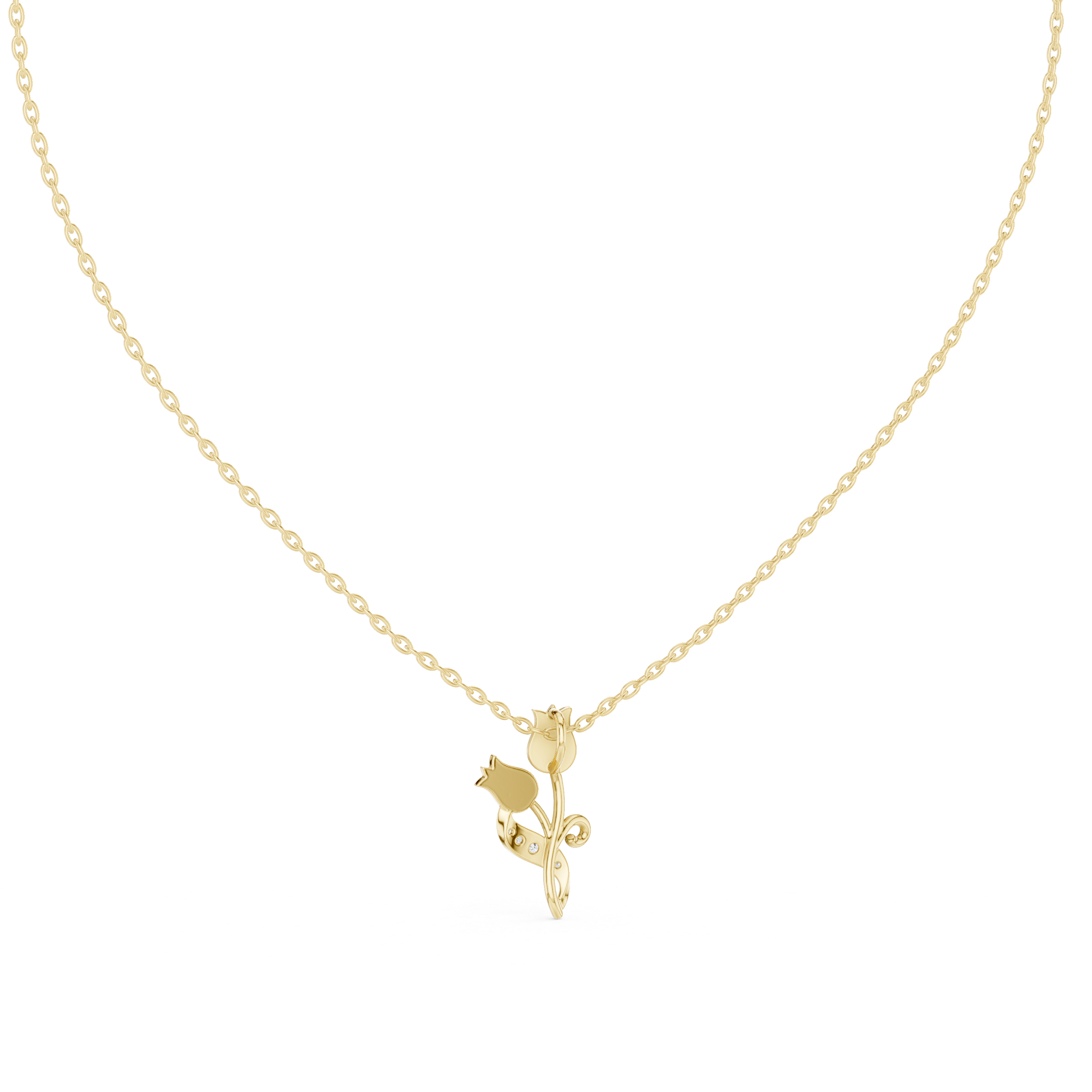 The Petal Sparkle Moissanite Flower Cluster Pendant