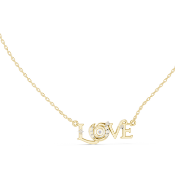 The Cursive Love Moissanite Script Pendant