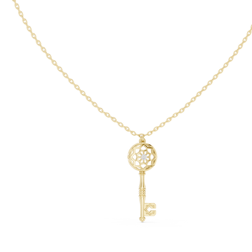 The Key of Light Moissanite Solitaire Pendant