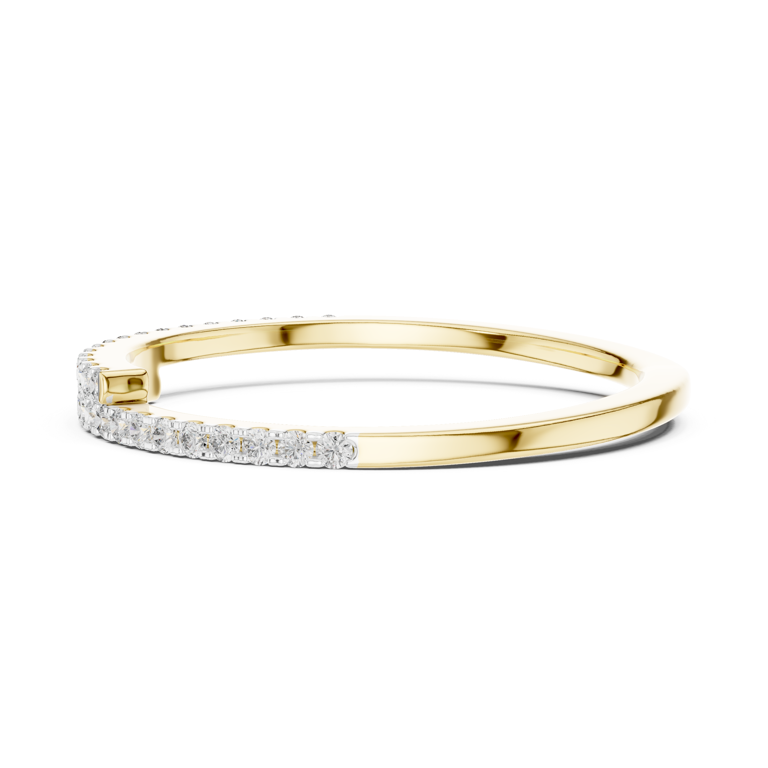 The Celestial Curve Moissanite Stackable Enhancer Band