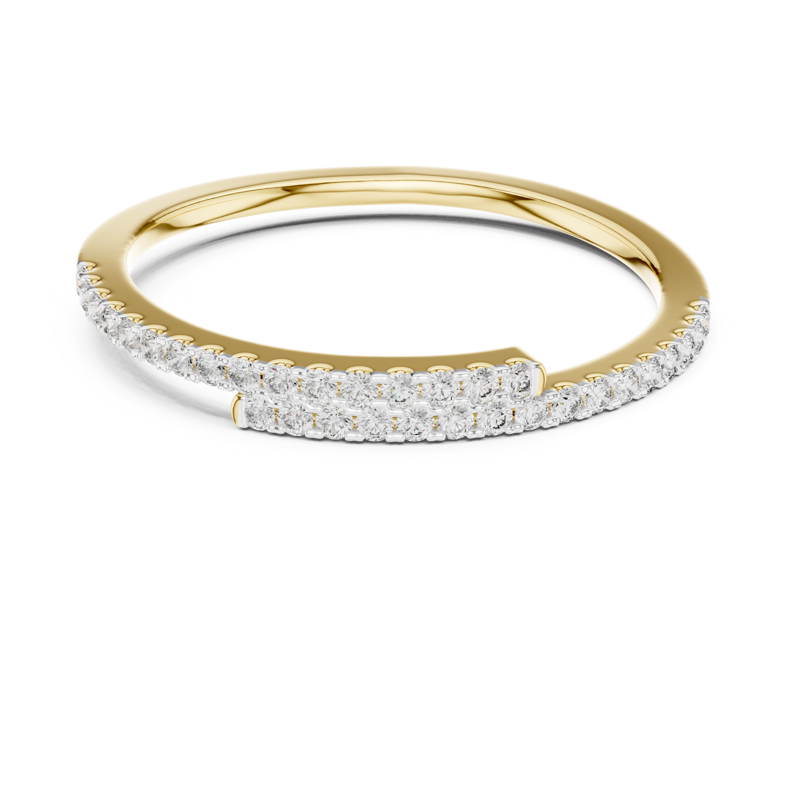 The Celestial Curve Moissanite Stackable Enhancer Band