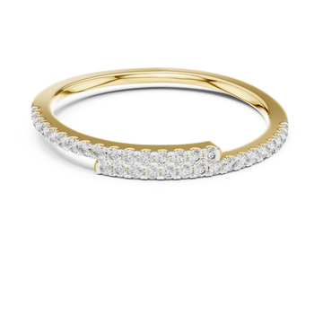 The Celestial Curve Moissanite Stackable Enhancer Band