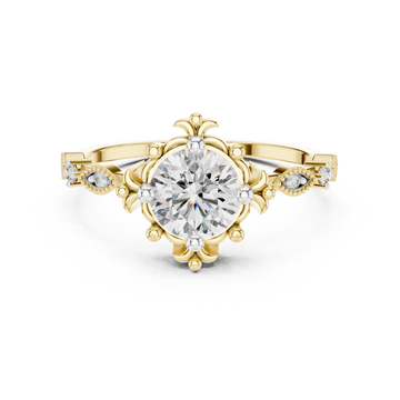 The Four Seasons Moissanite Grand Cluster Ring