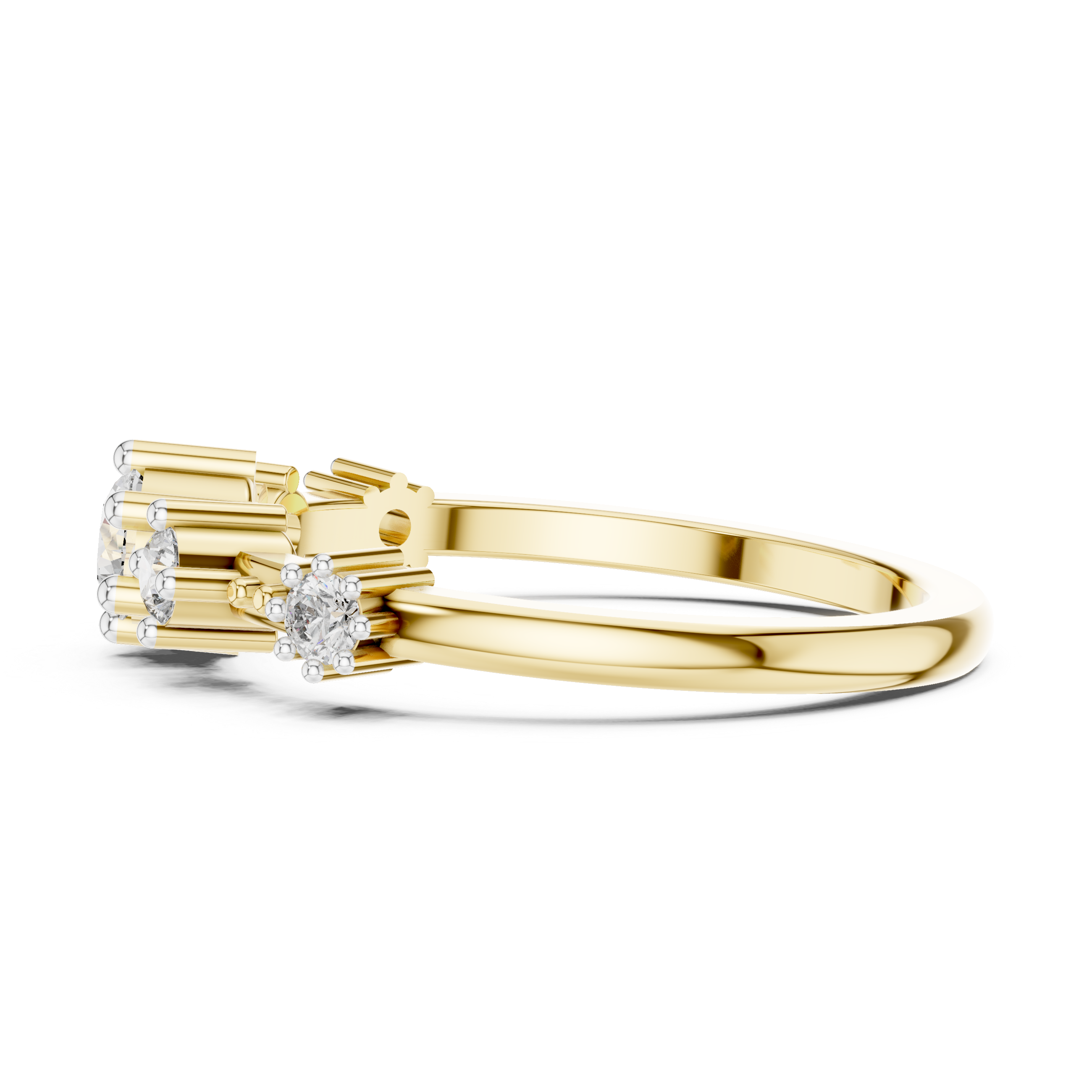 The Quintet Radiance Moissanite Five-Stone Band