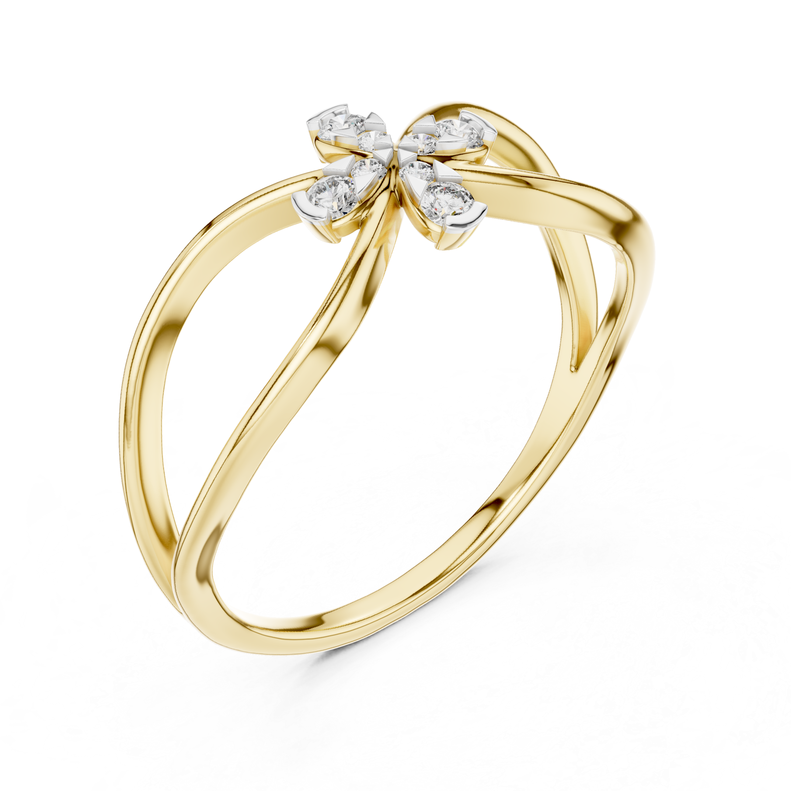 The Classic Brilliance Moissanite Half-Eternity Band