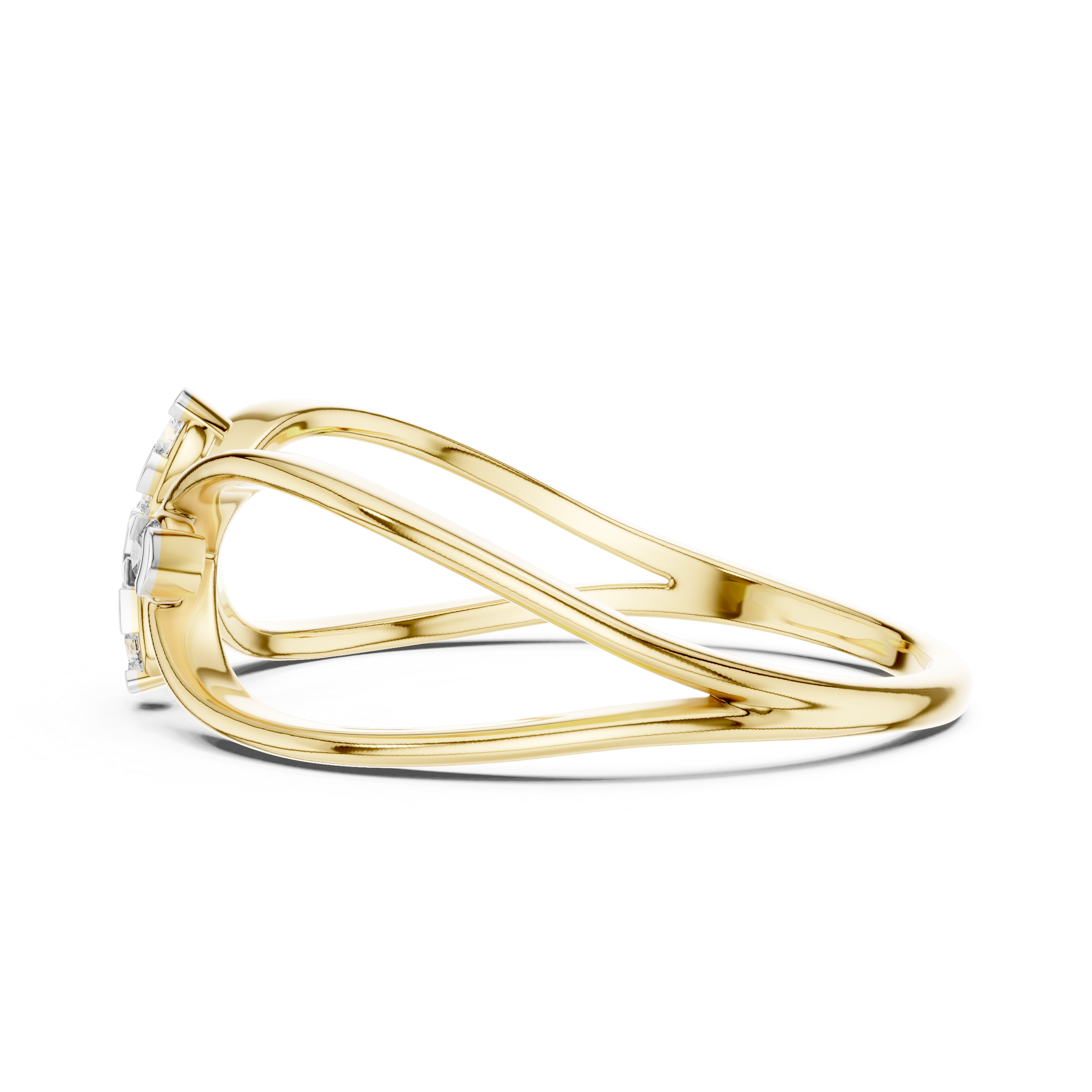 The Classic Brilliance Moissanite Half-Eternity Band