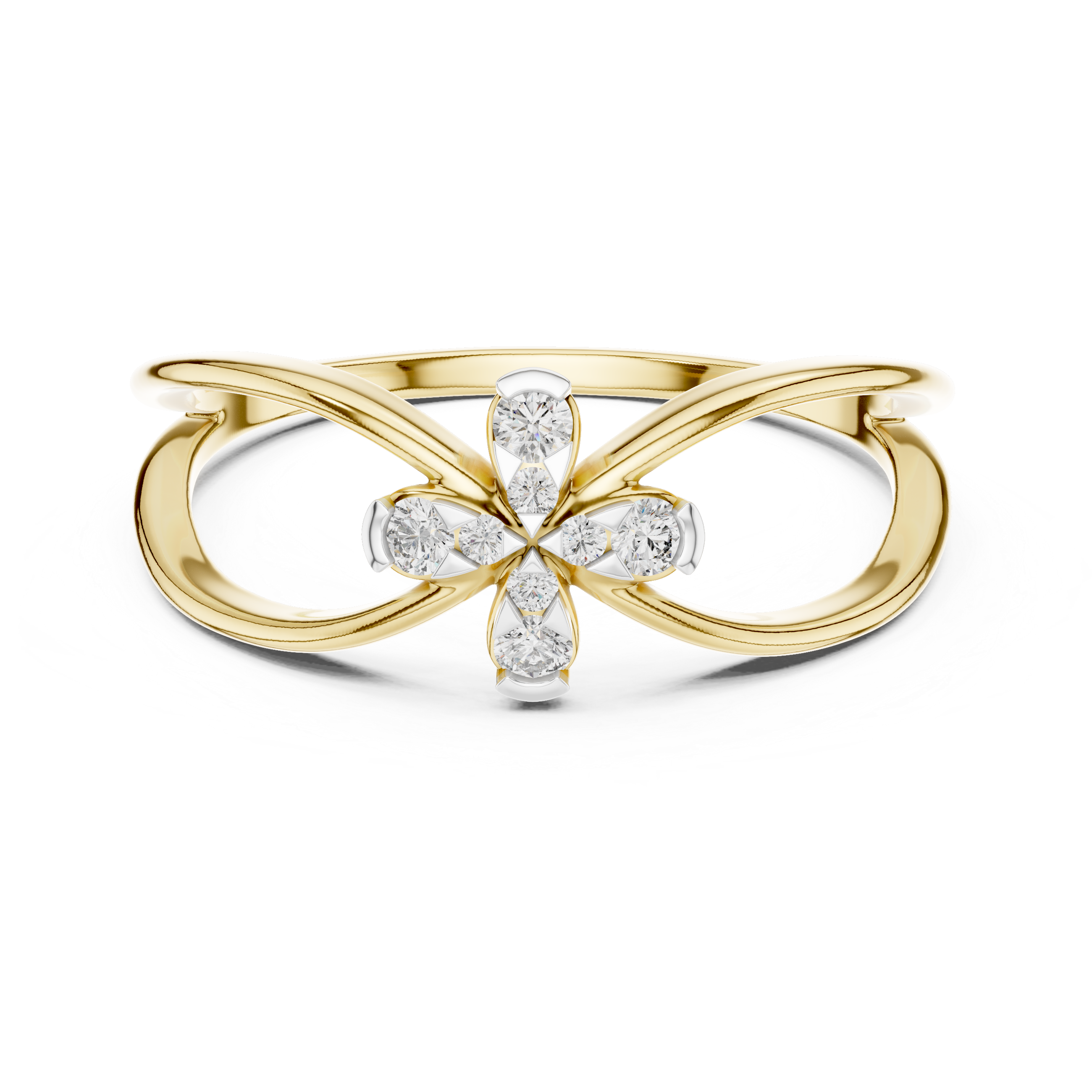 The Classic Brilliance Moissanite Half-Eternity Band
