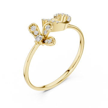 The Love & Butterfly Stackable Ring | Dual Symbolism