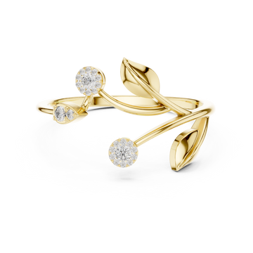 The Whispering Vine Ring | Nature-Inspired Fine Gold