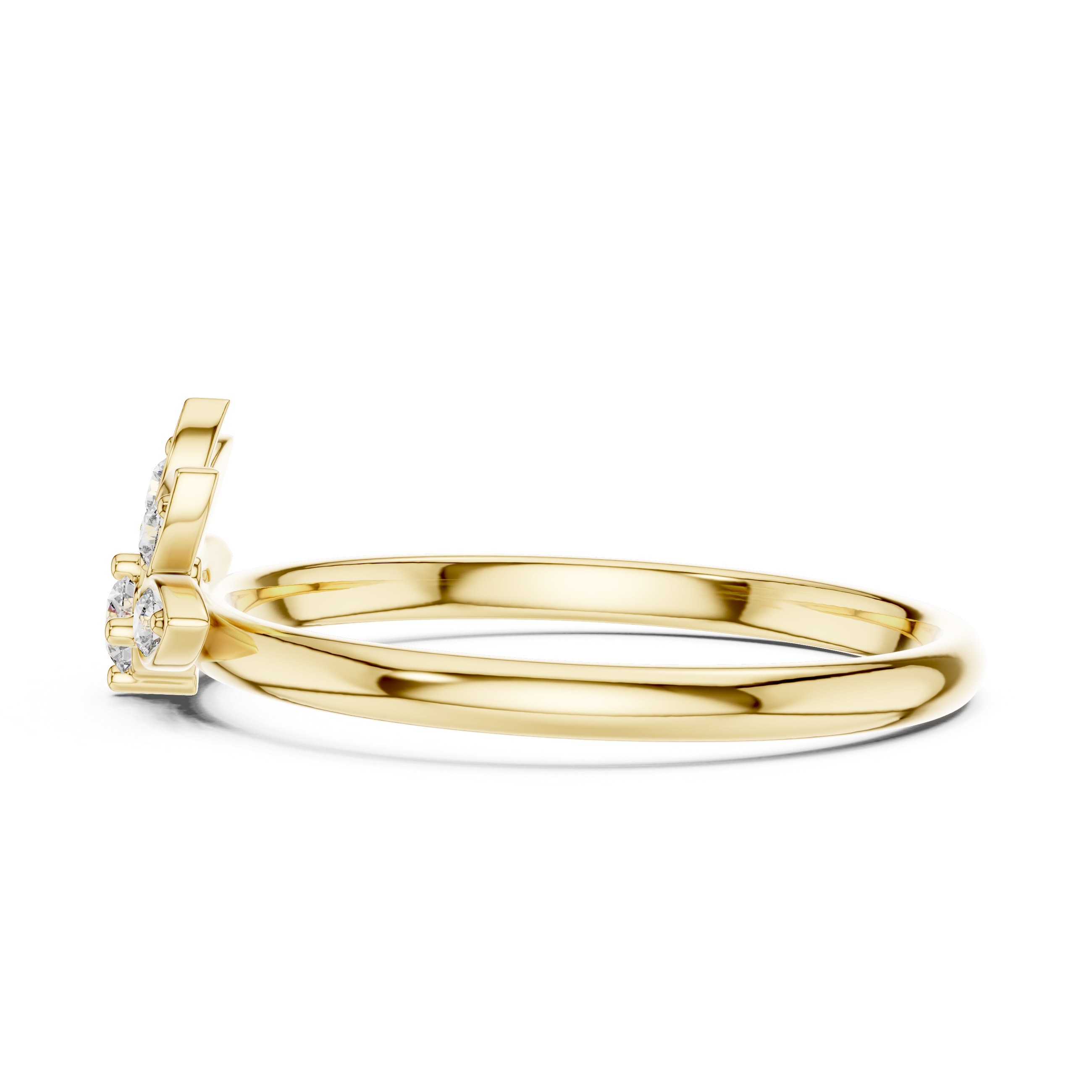 The Lotus Petal Moissanite Ring | Stackable Statement