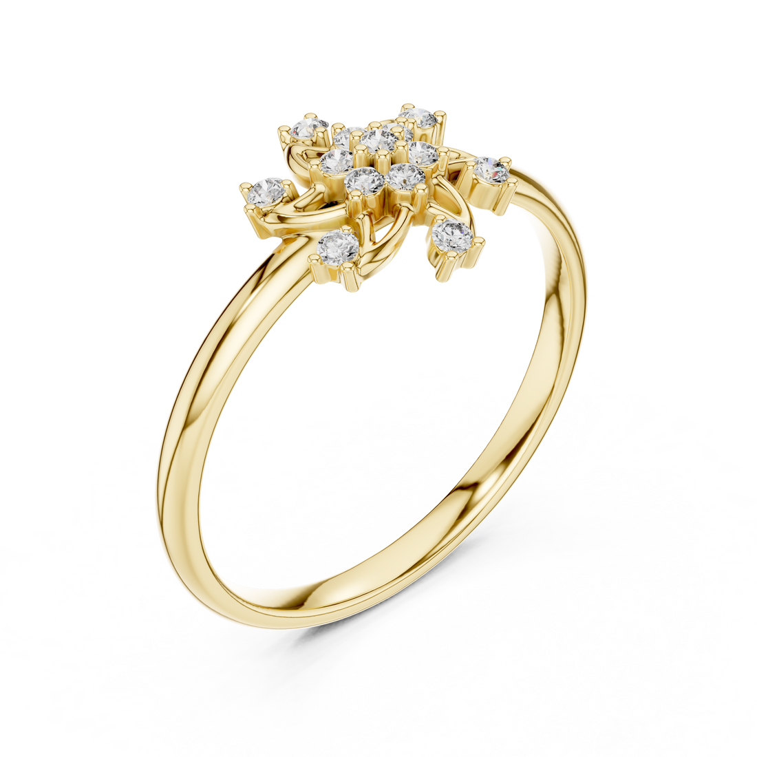 The Petal Bloom Cluster Ring | Dainty & Delightful