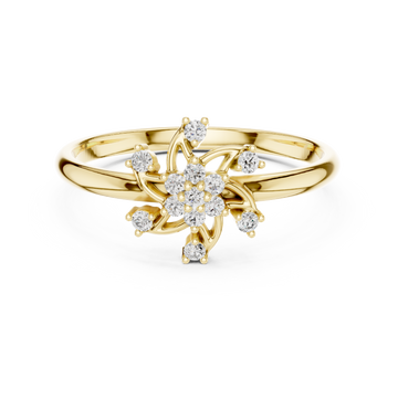 The Petal Bloom Cluster Ring | Dainty & Delightful