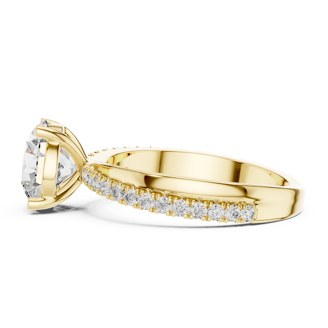 Pavé Solitaire Ring