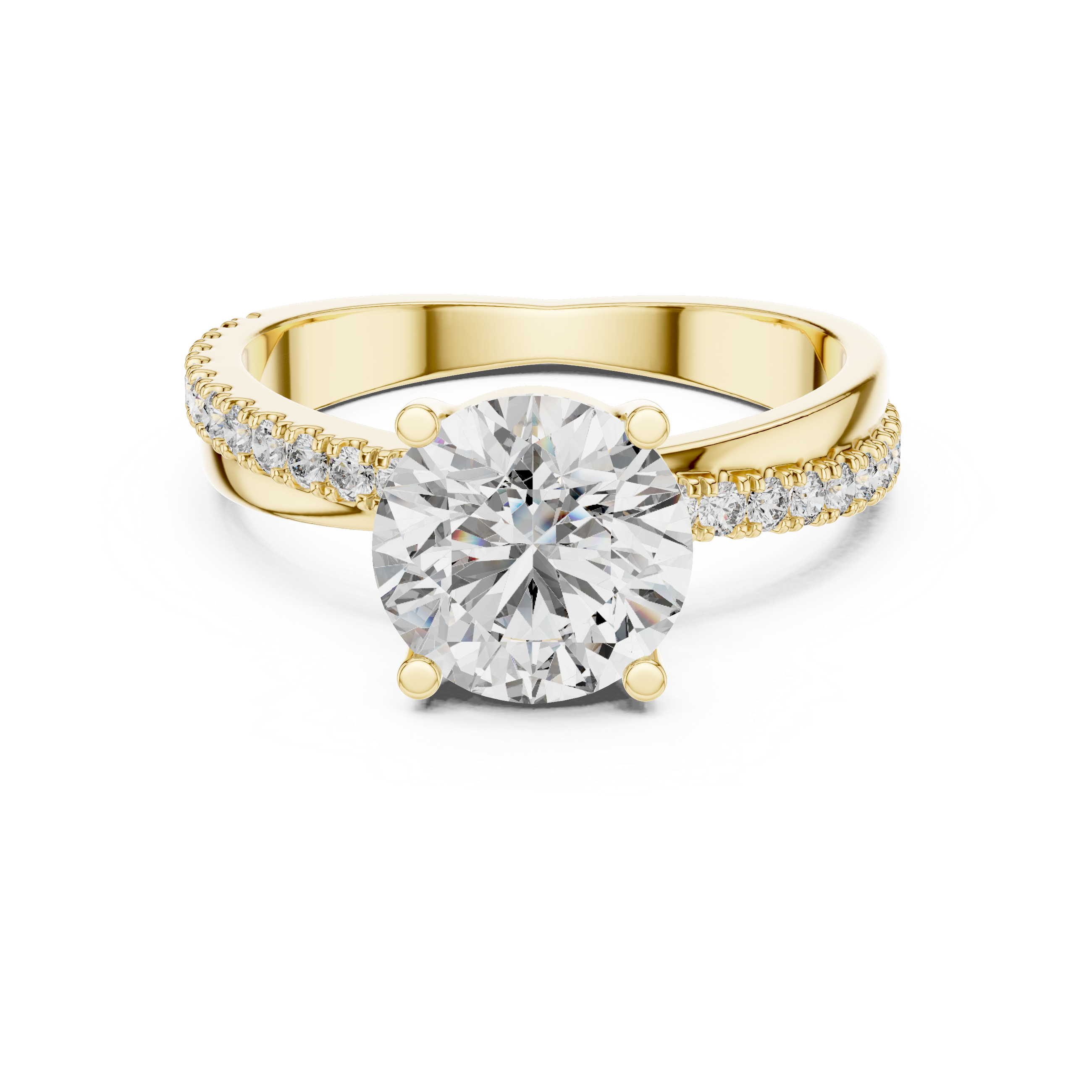 Pavé Solitaire Ring