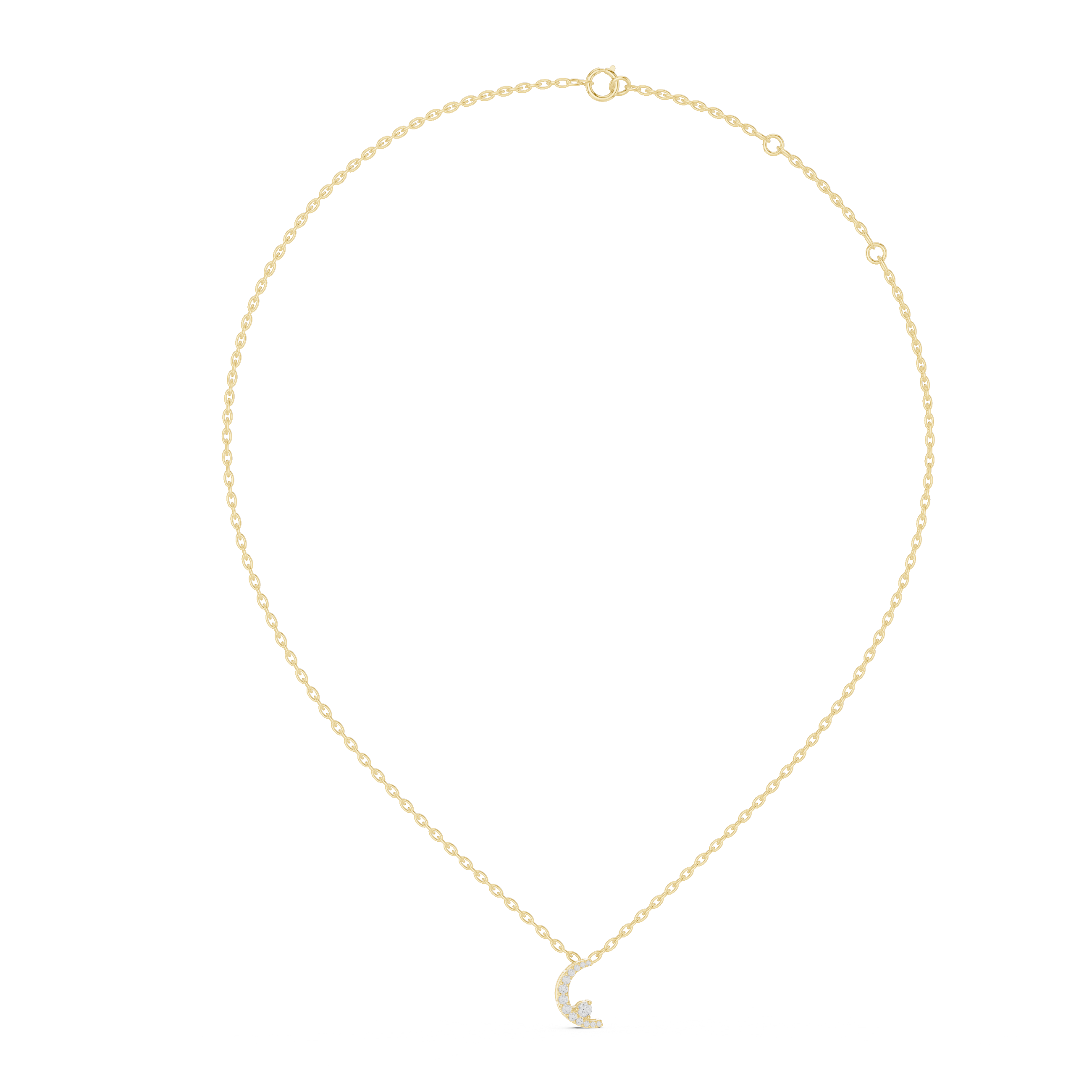 The Halo Illusion Moissanite Cluster Pendant