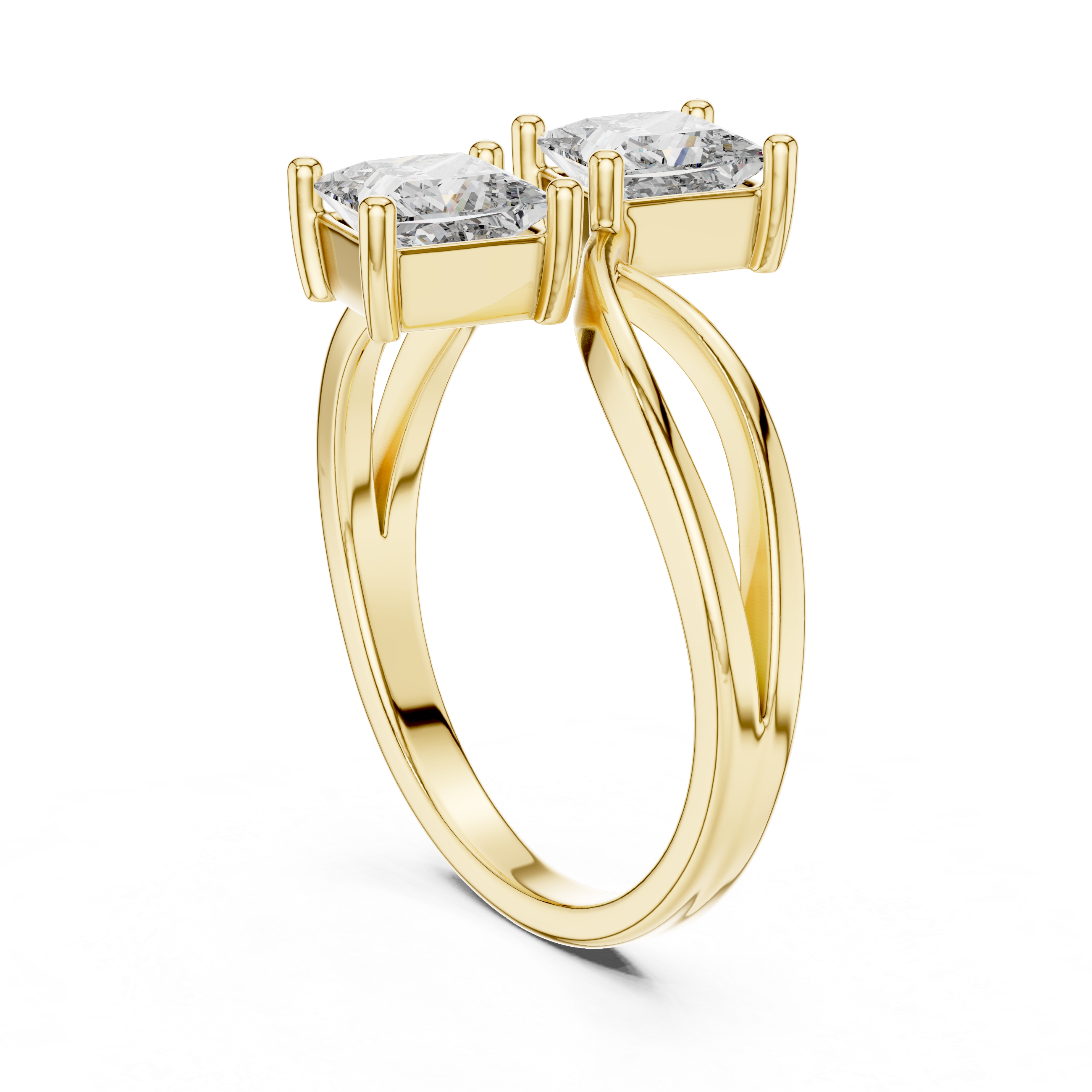 The Intertwined Princess Toi et Moi Ring | Modern Romance Collection