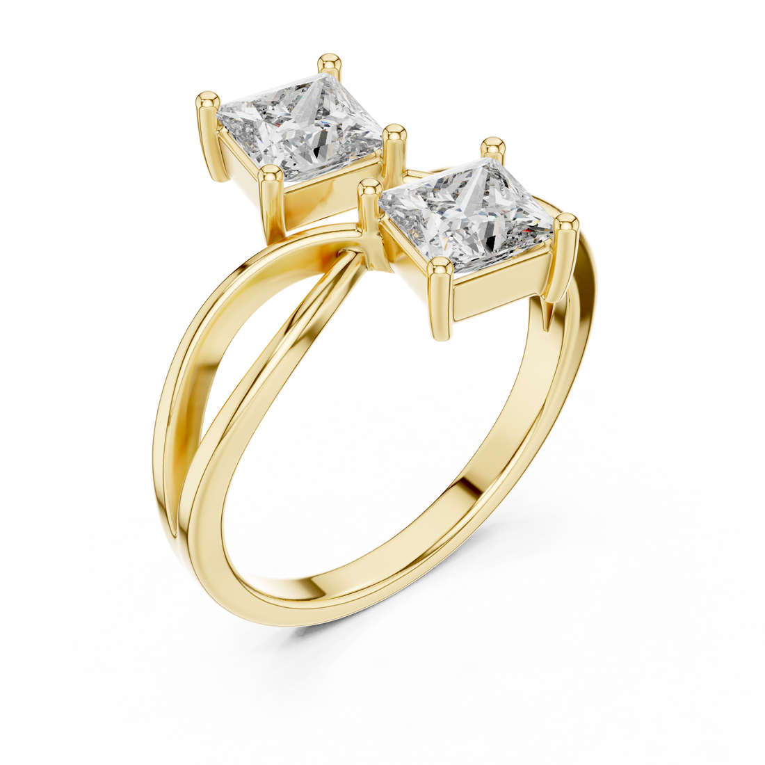 The Intertwined Princess Toi et Moi Ring | Modern Romance Collection