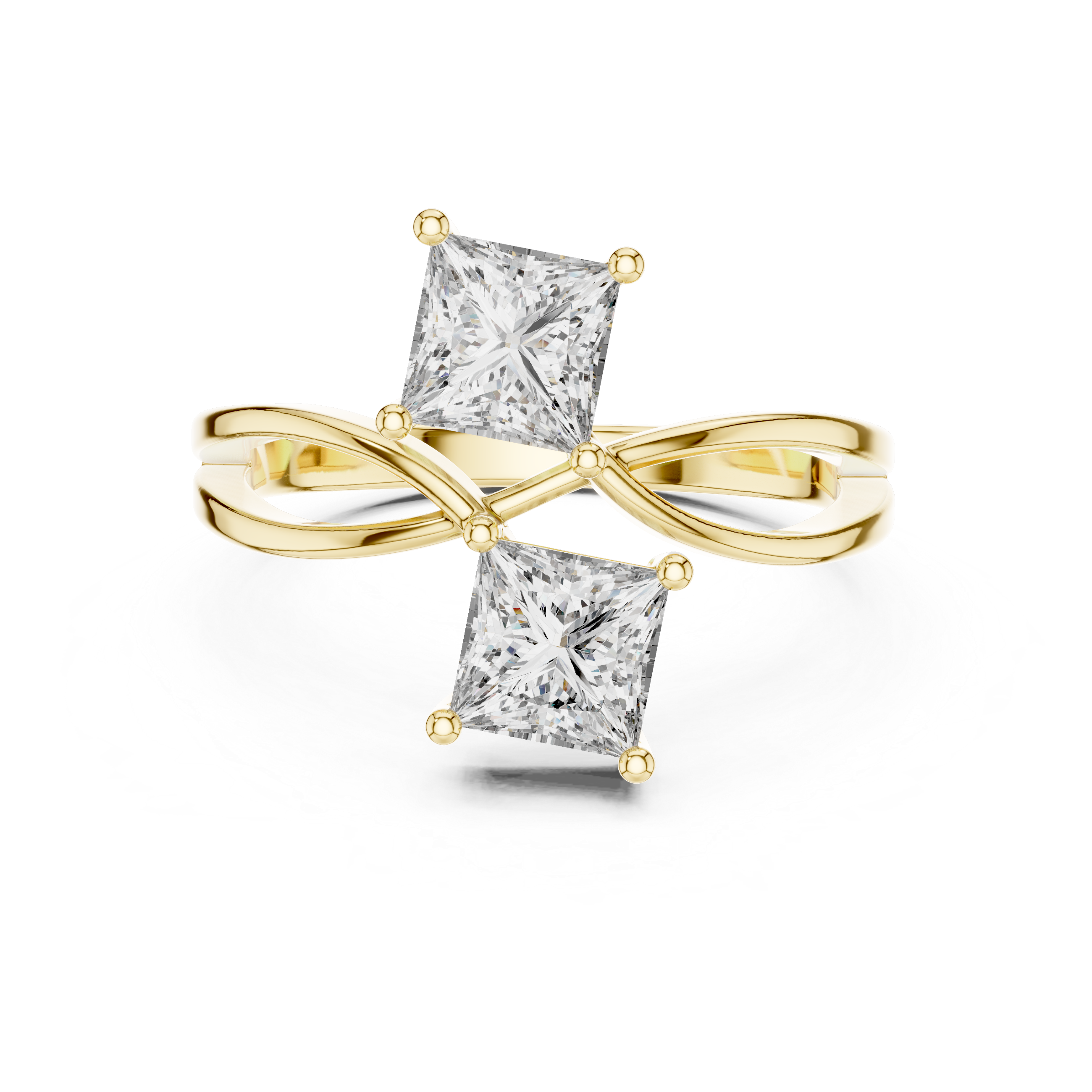 The Intertwined Princess Toi et Moi Ring | Modern Romance Collection