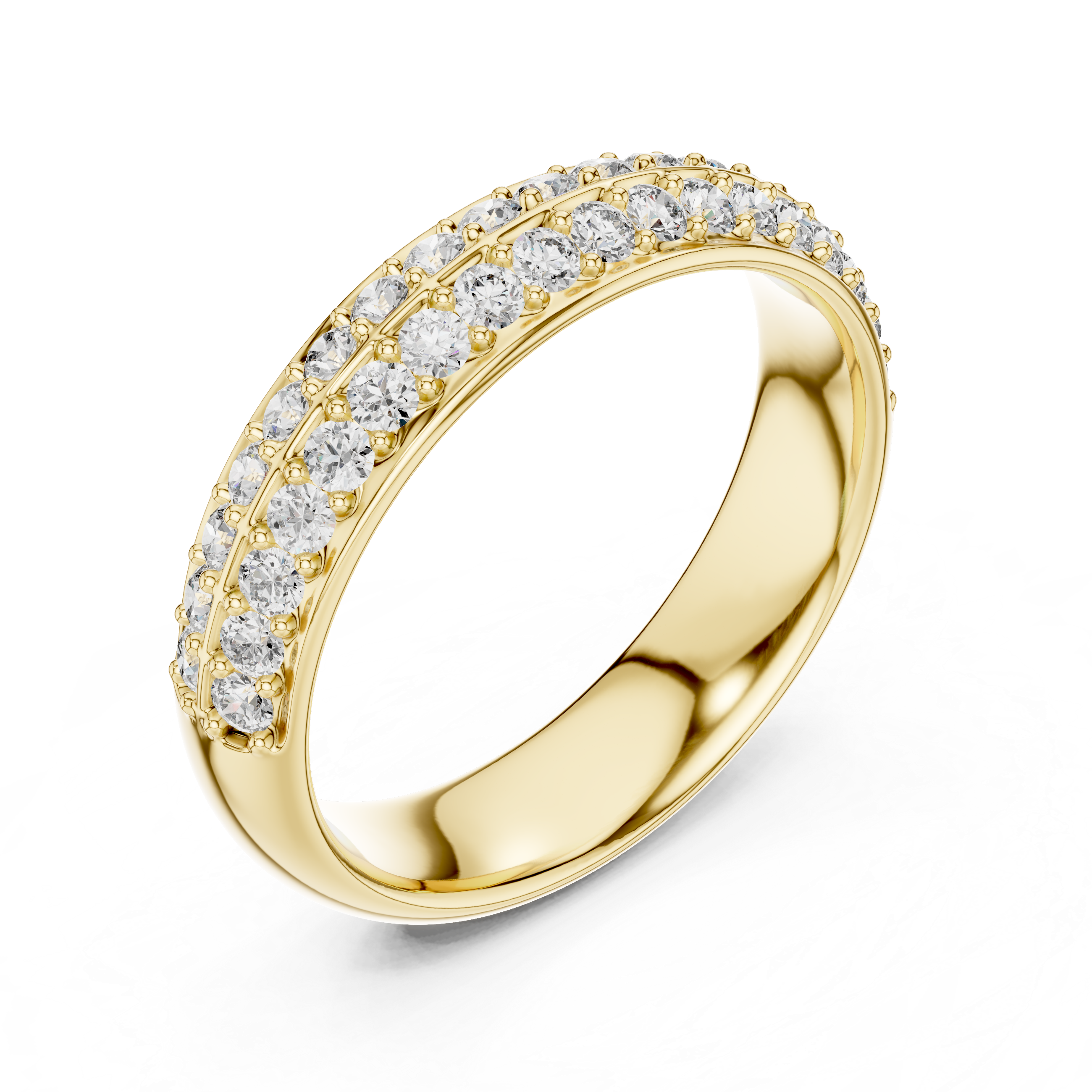 The Double Sparkle Pavé Band | Eternal Stackable Ring
