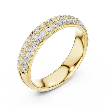 The Double Sparkle Pavé Band | Eternal Stackable Ring