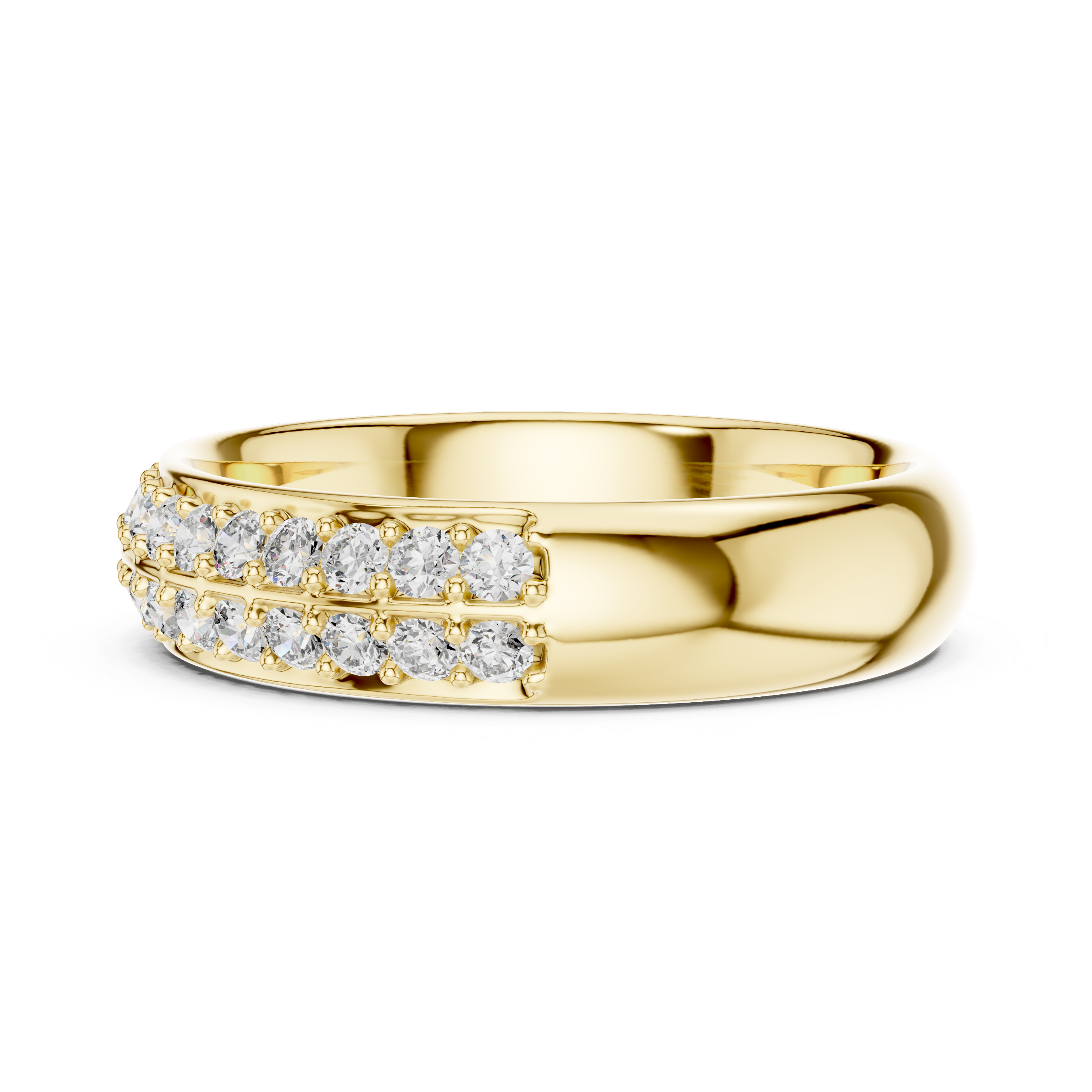 The Double Sparkle Pavé Band | Eternal Stackable Ring