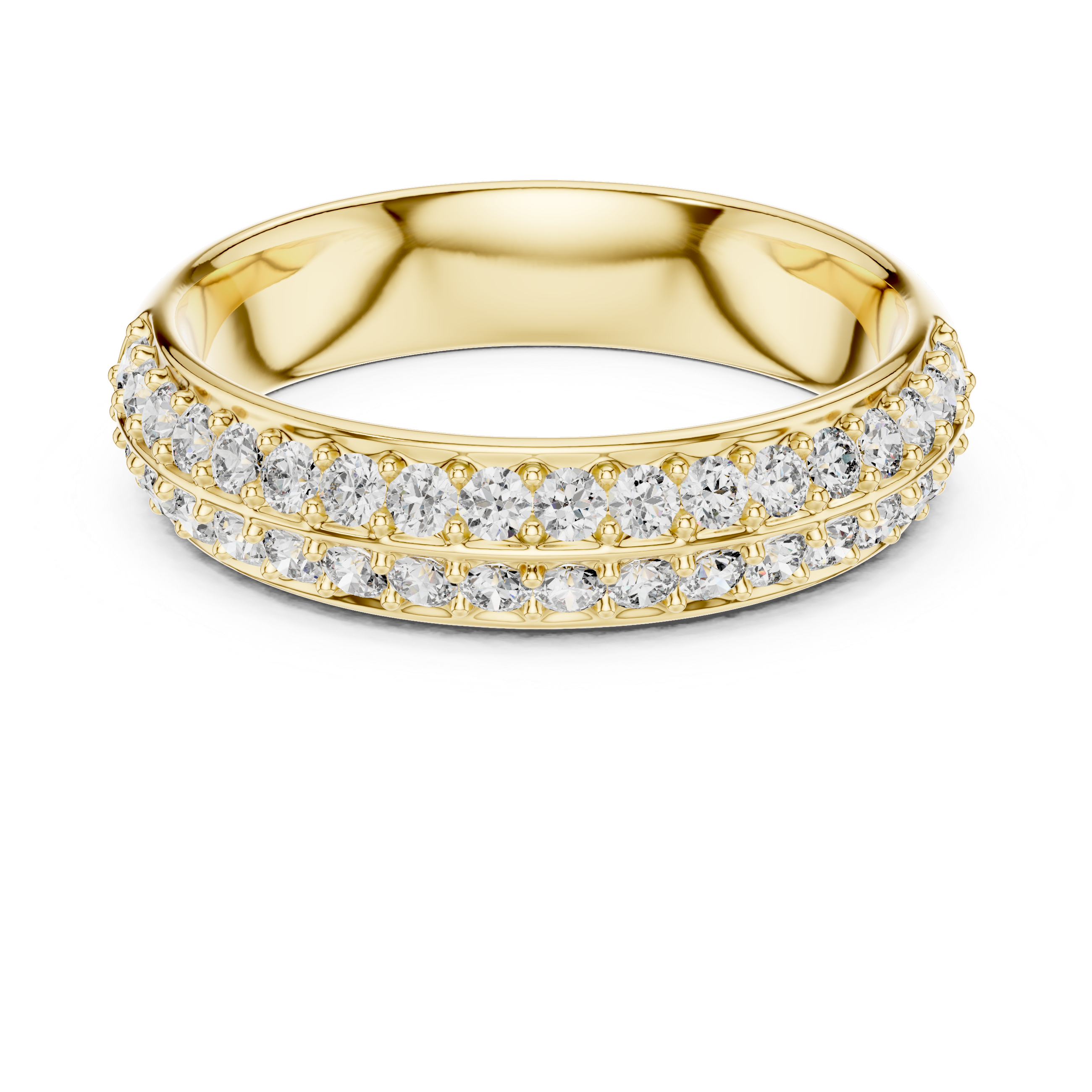 The Double Sparkle Pavé Band | Eternal Stackable Ring