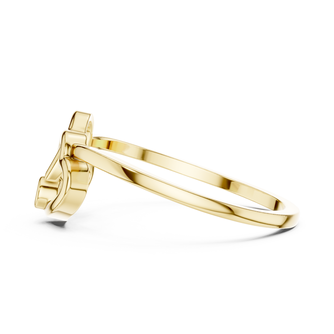 The Eternal Hearts Gold Ring | Minimalist Love Collection