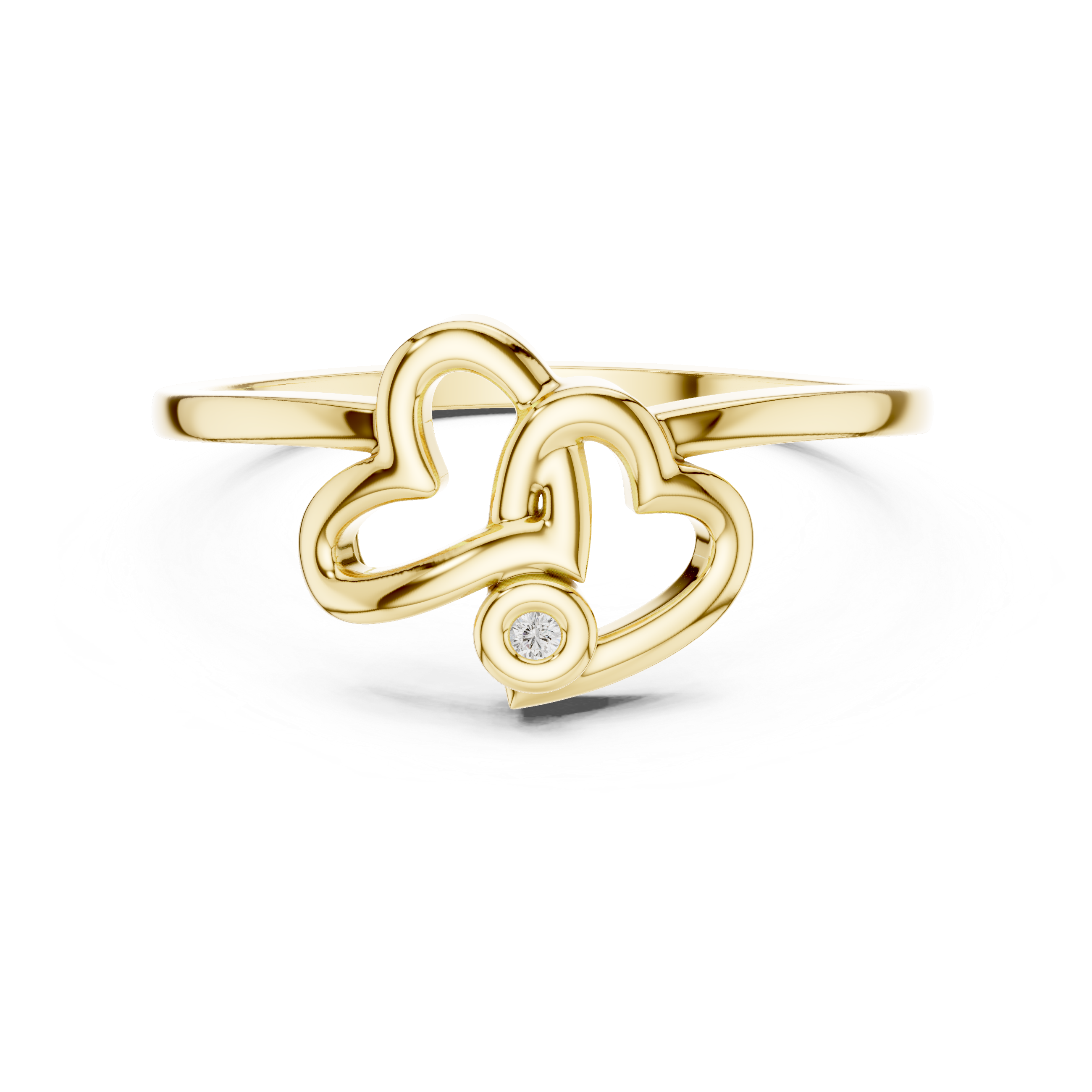 The Eternal Hearts Gold Ring | Minimalist Love Collection