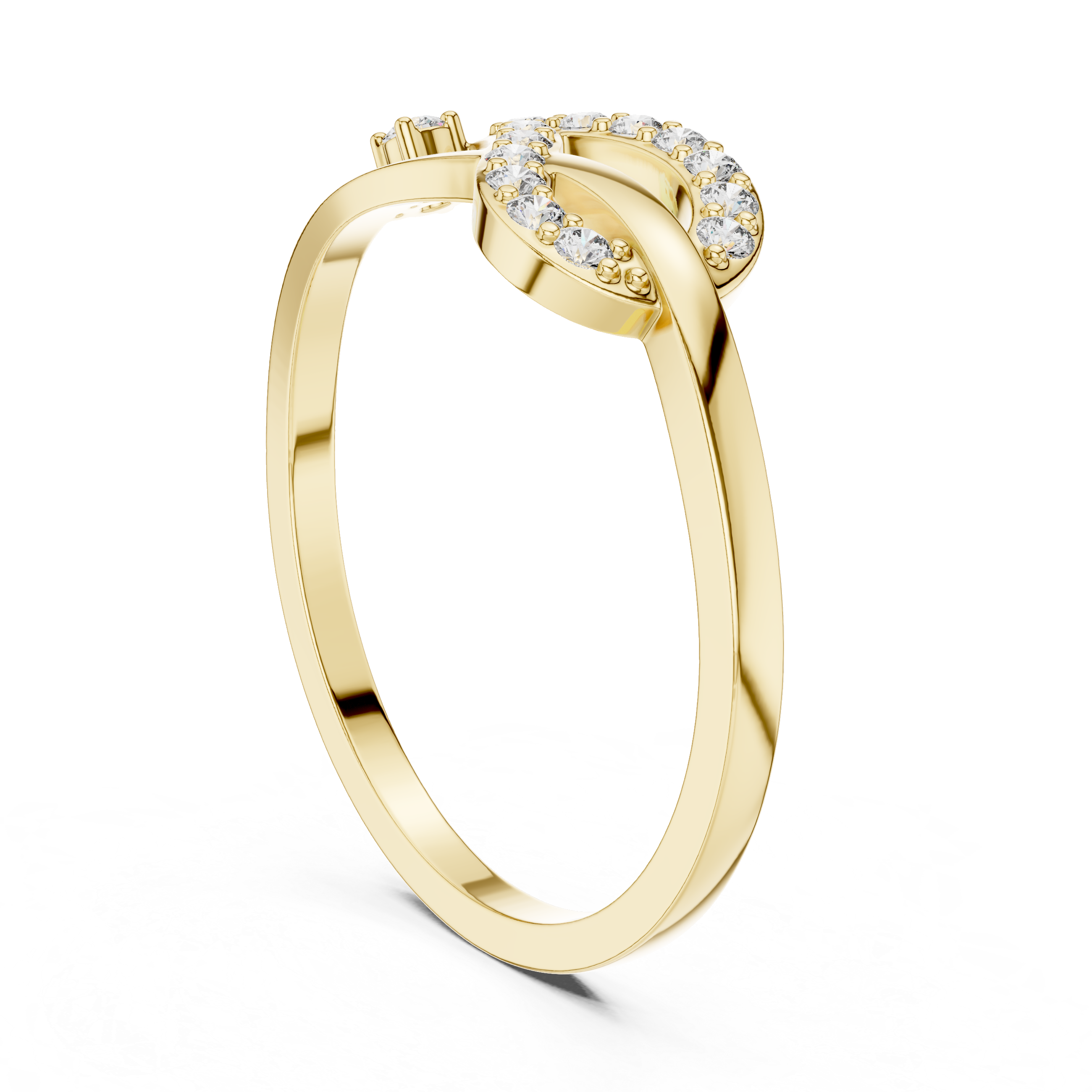 The Infinite Bond Pavé Knot Ring | Modern Promise Collection