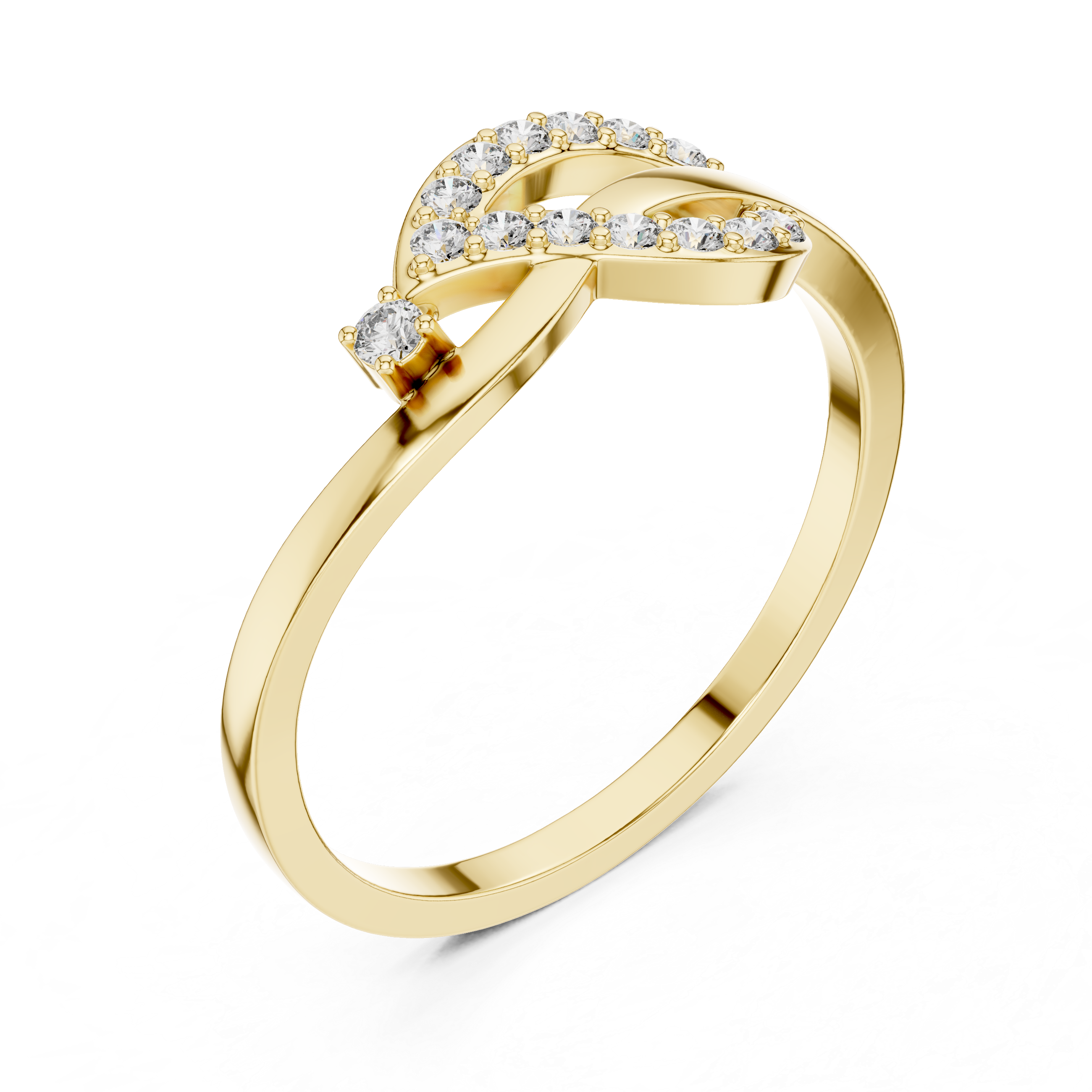 The Infinite Bond Pavé Knot Ring | Modern Promise Collection