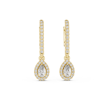 The Starlight Cluster Moissanite Double Halo Stud Earrings