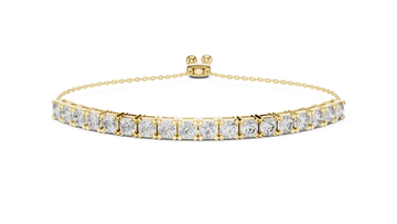 The Luxe Stream Moissanite Adjustable Bolo Tennis Bracelet
