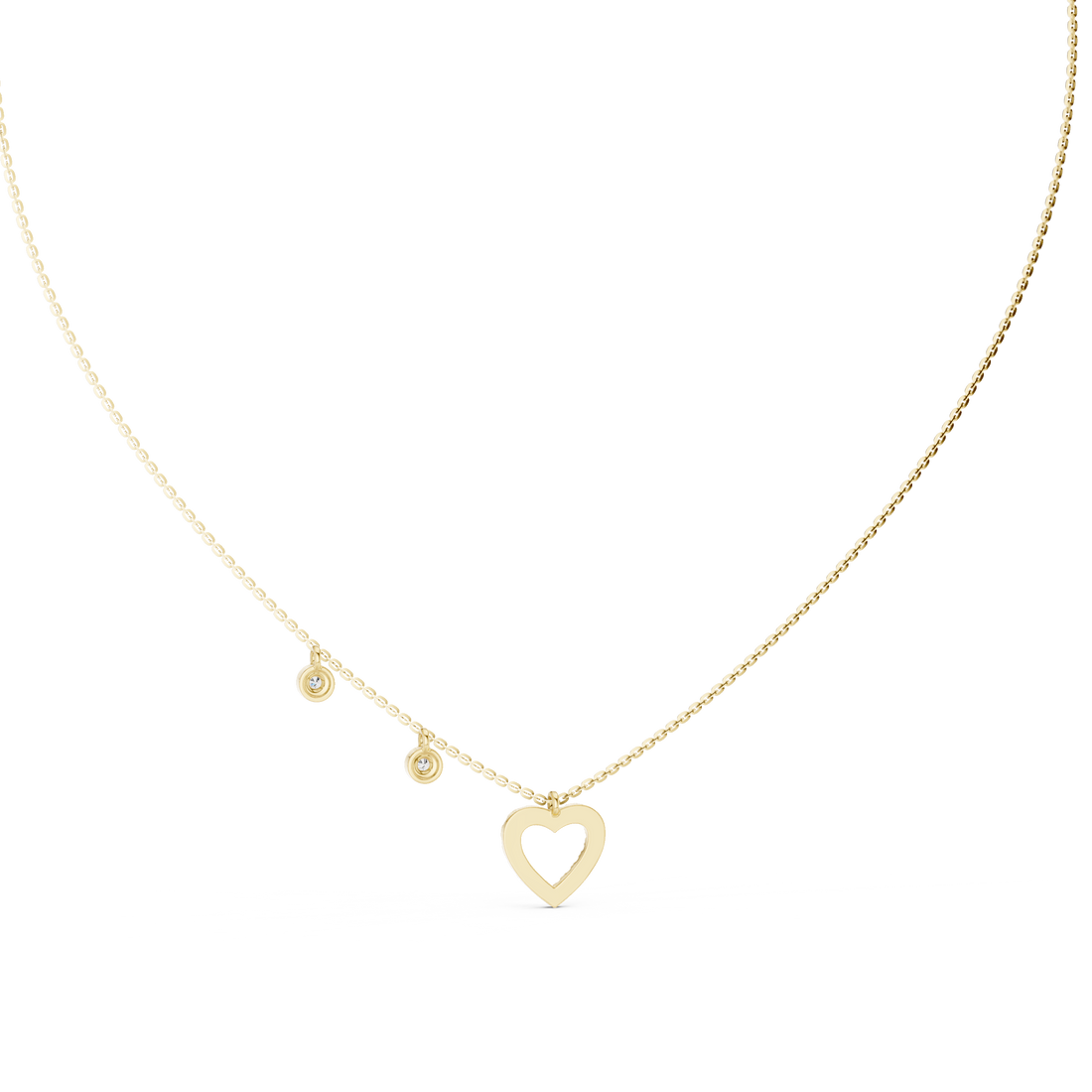 The Aura Cluster Moissanite Open Halo Necklace