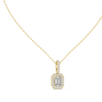 The Mega Bloom Moissanite Double-Tiered Cluster Pendant