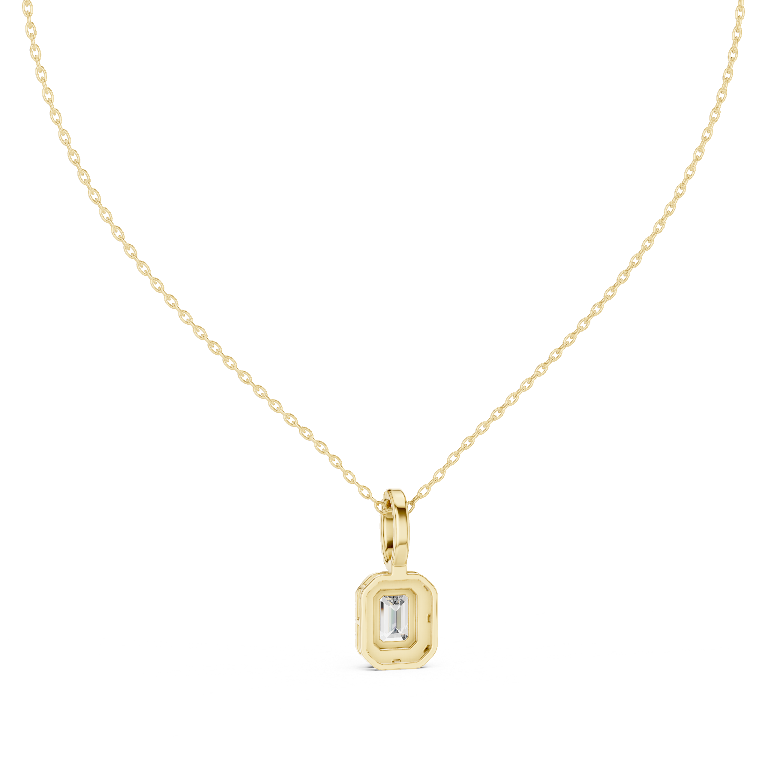 The Mega Bloom Moissanite Double-Tiered Cluster Pendant