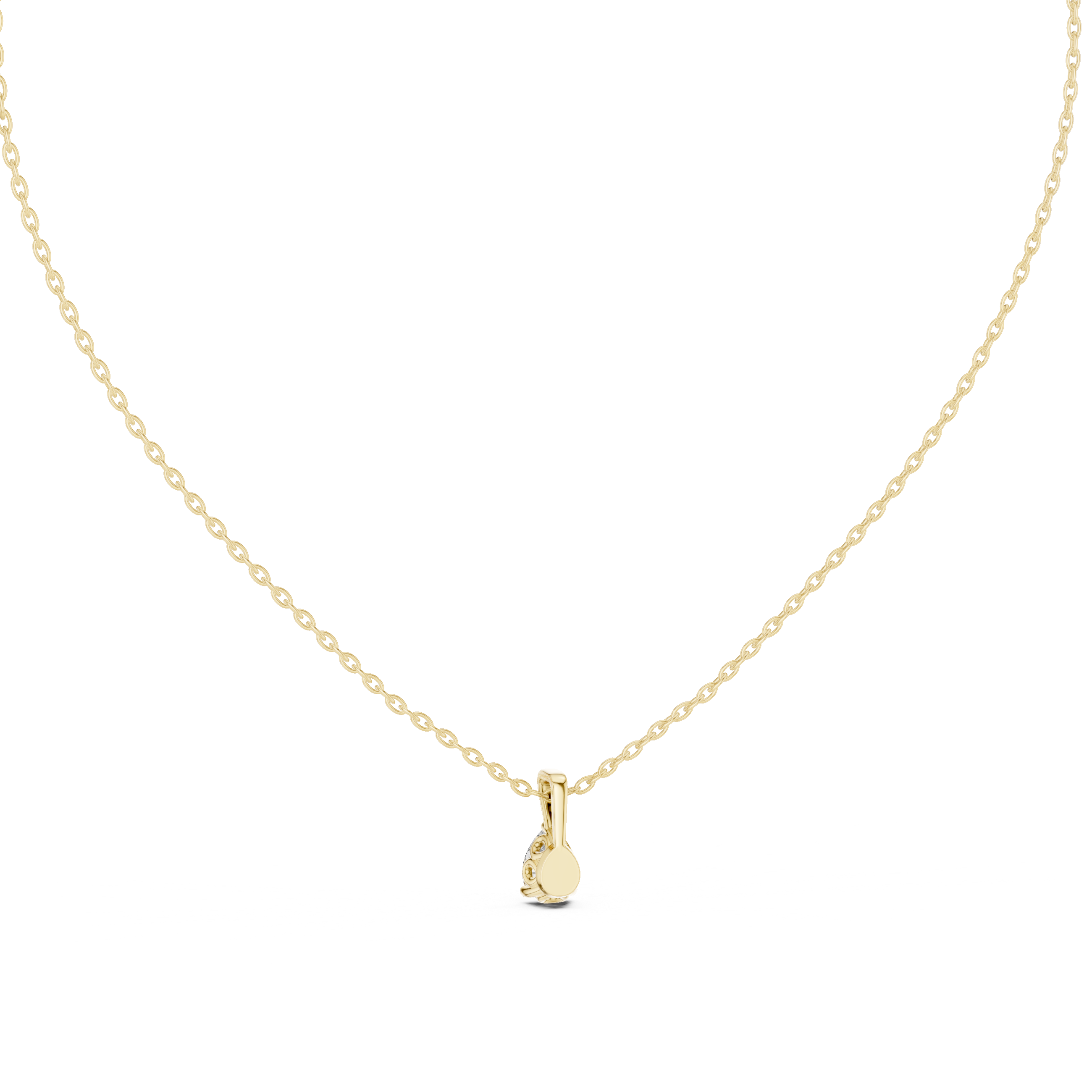 The Luminous Tear Solitaire Drop Pendant