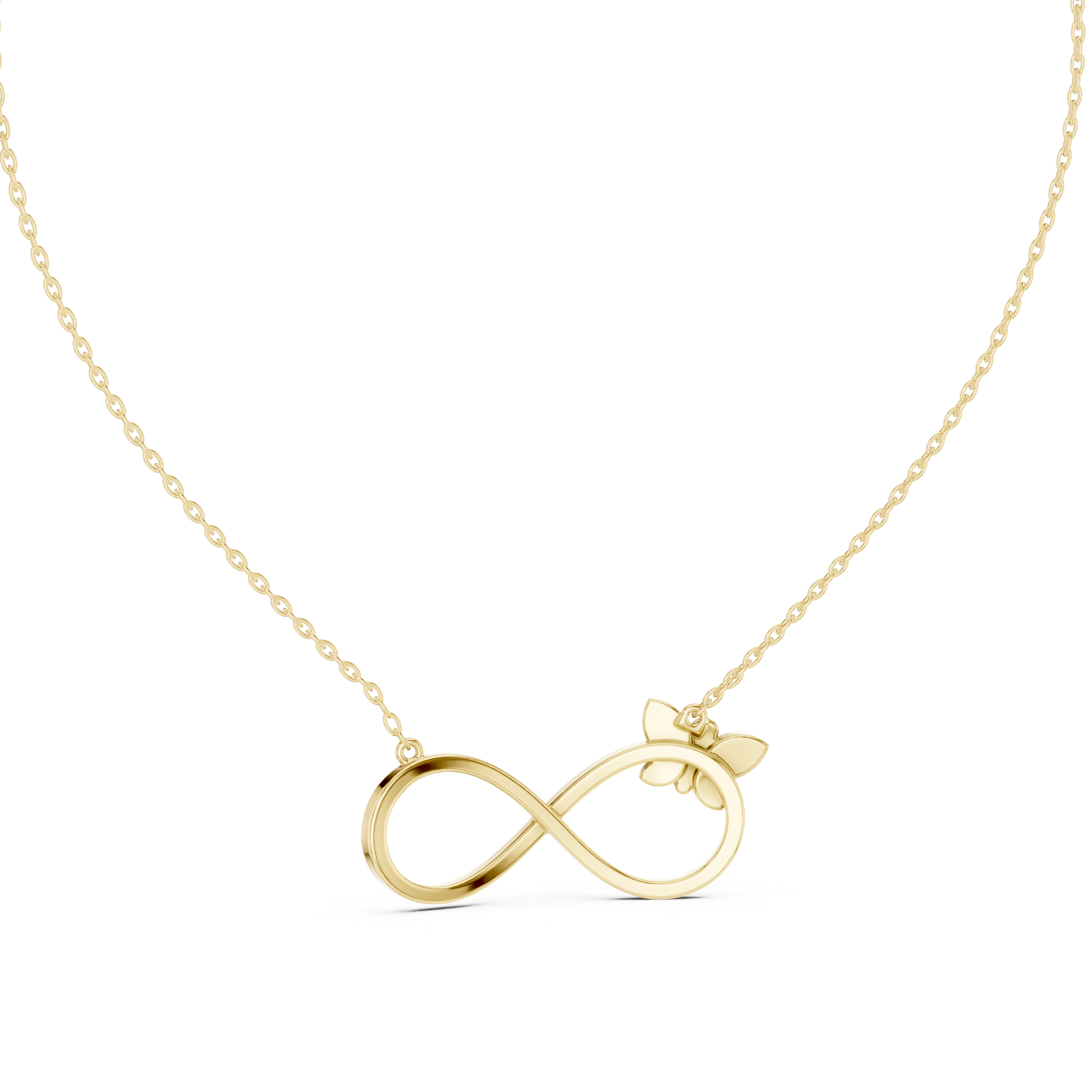 The Eternal Flight Moissanite Infinity Butterfly Pendant