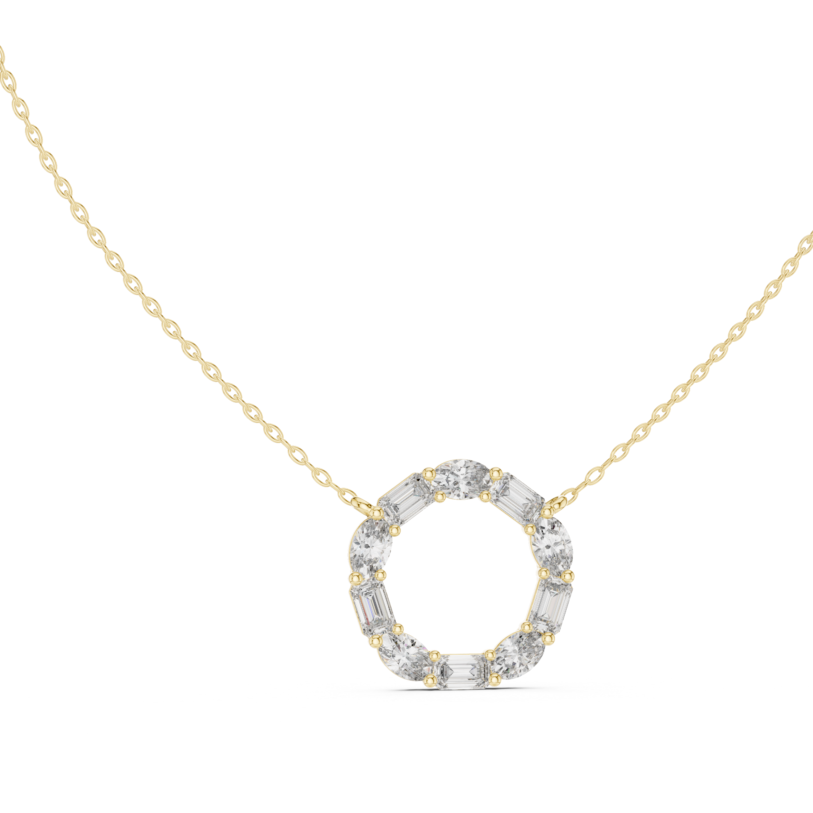 The Royal Cascade Moissanite Grand Drop Pendant