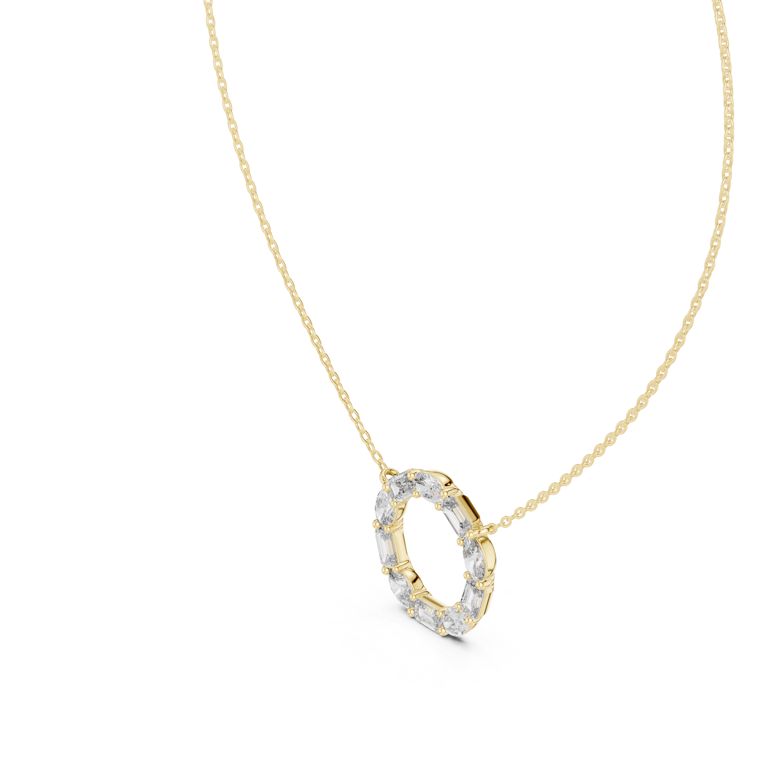 The Royal Cascade Moissanite Grand Drop Pendant