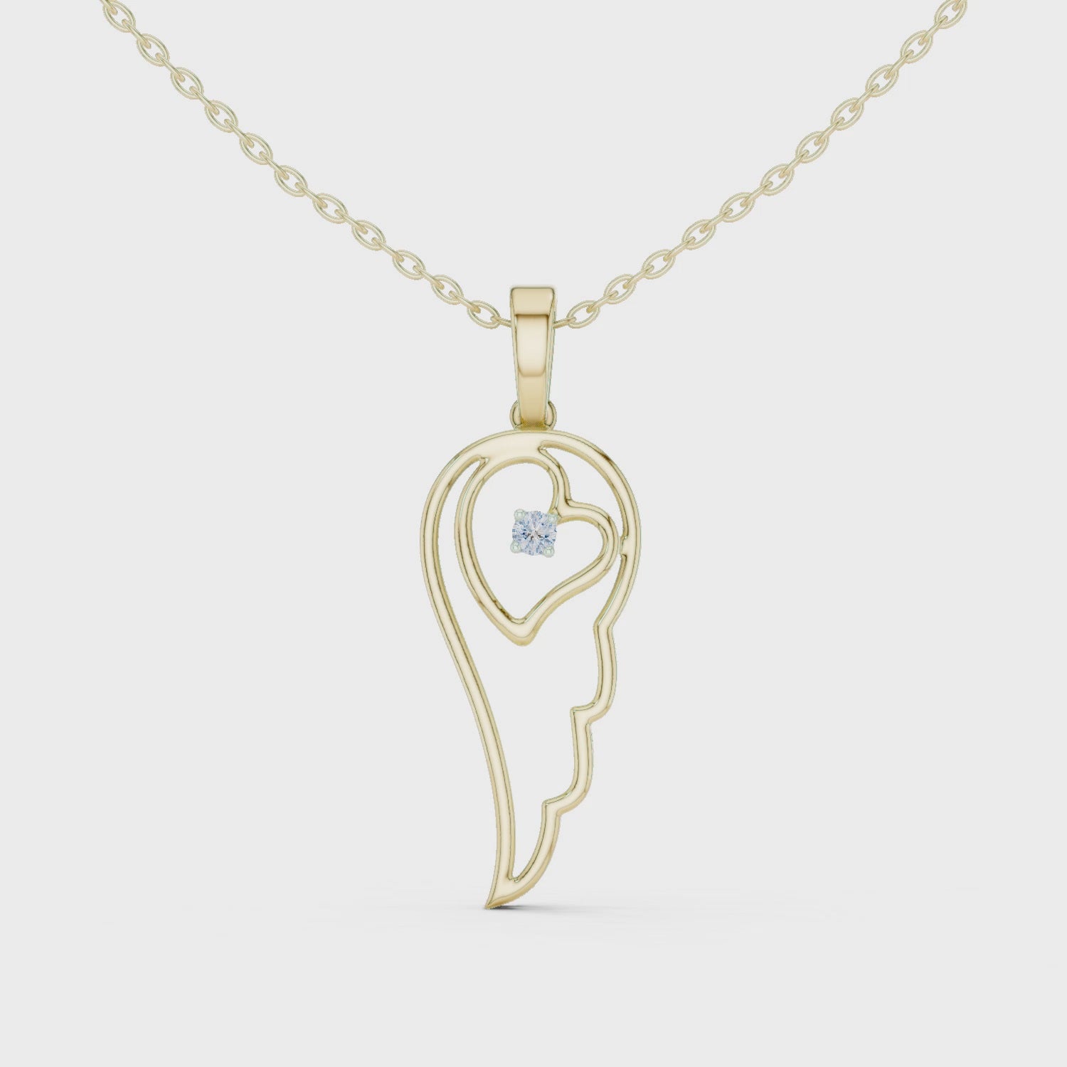 The Brilliant Bar Moissanite Solitaire Pendant