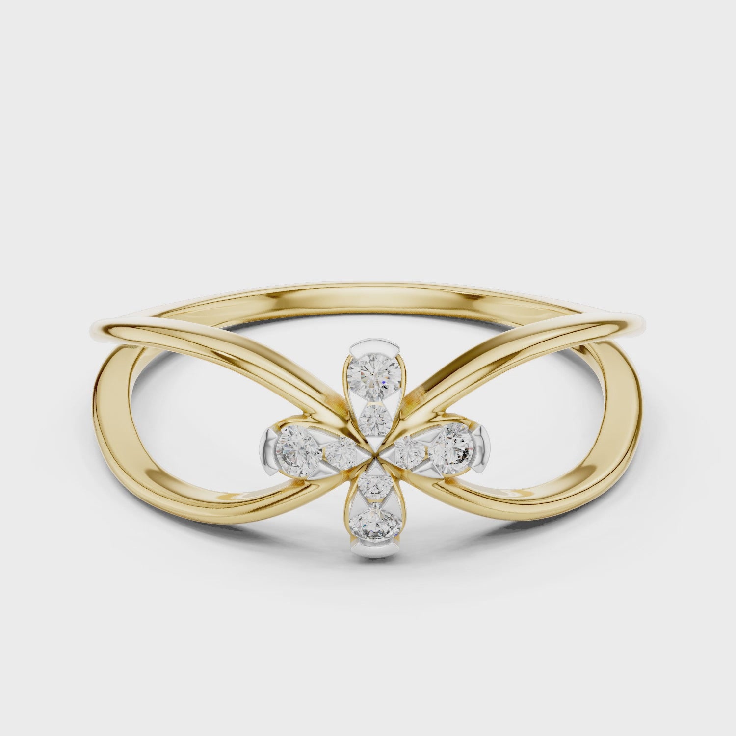 The Classic Brilliance Moissanite Half-Eternity Band