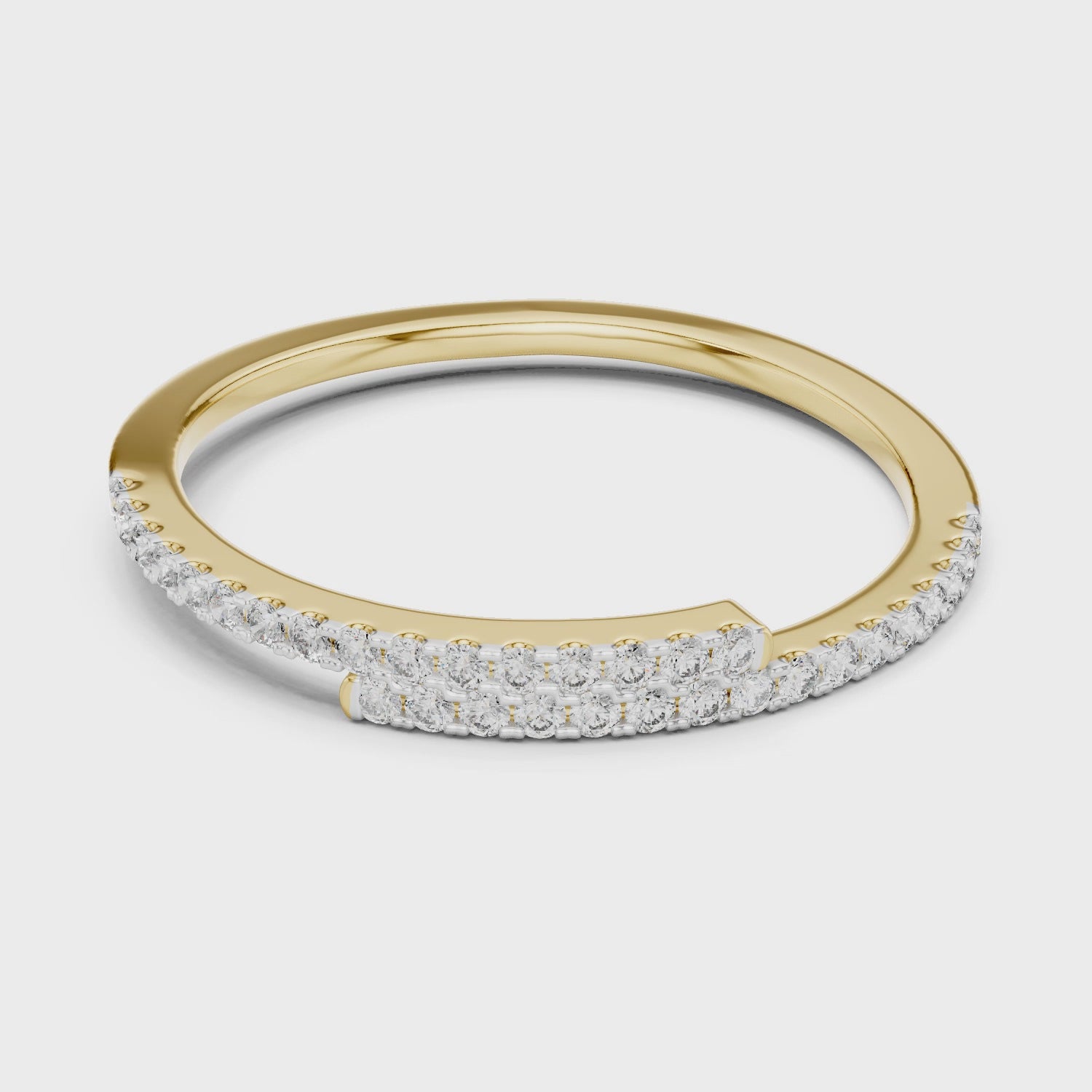 The Celestial Curve Moissanite Stackable Enhancer Band